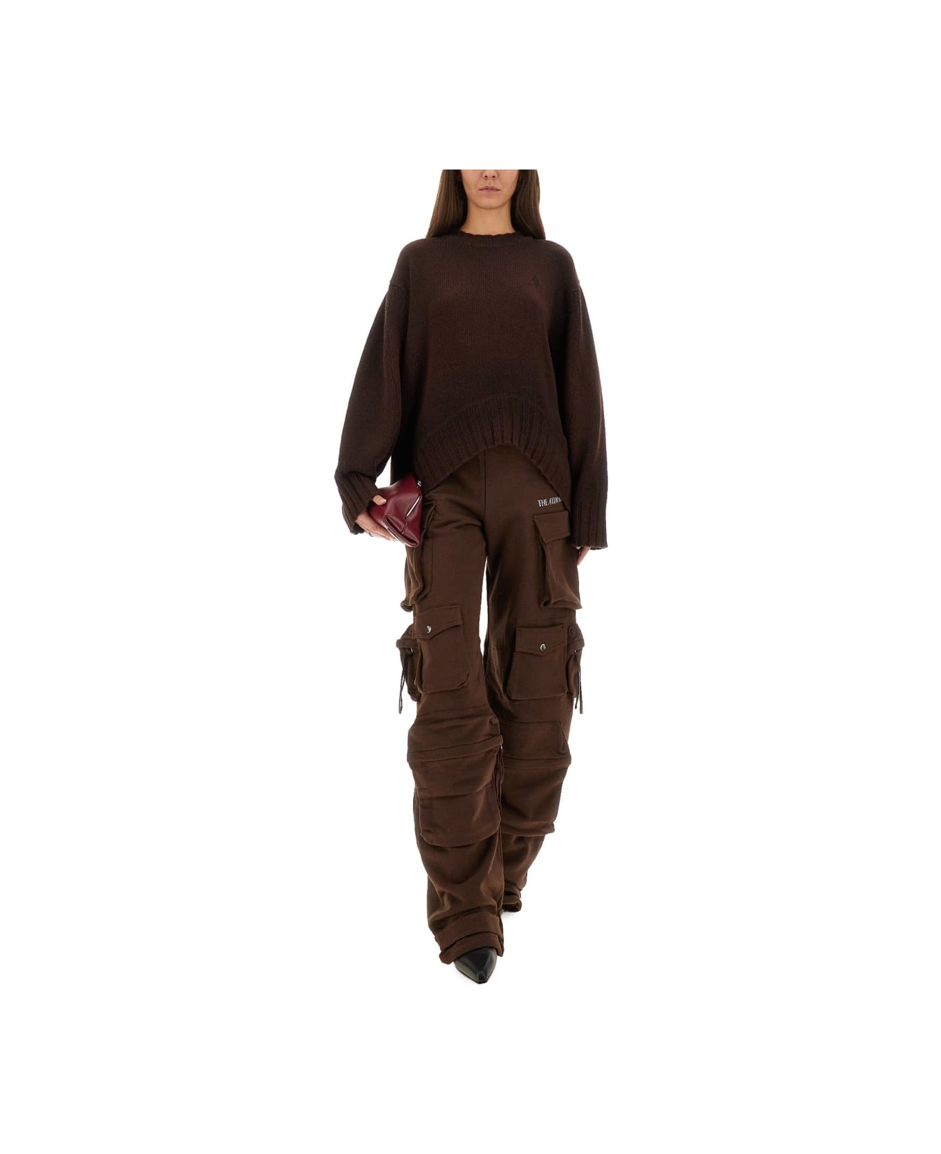 The Attico Long Pants "fern" - BROWN
