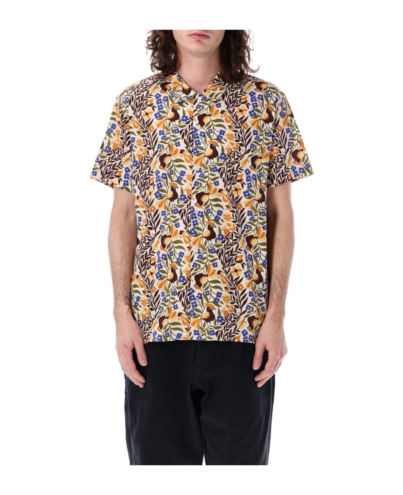 YMC Malick Shirt - BIRD MULTI シャツ