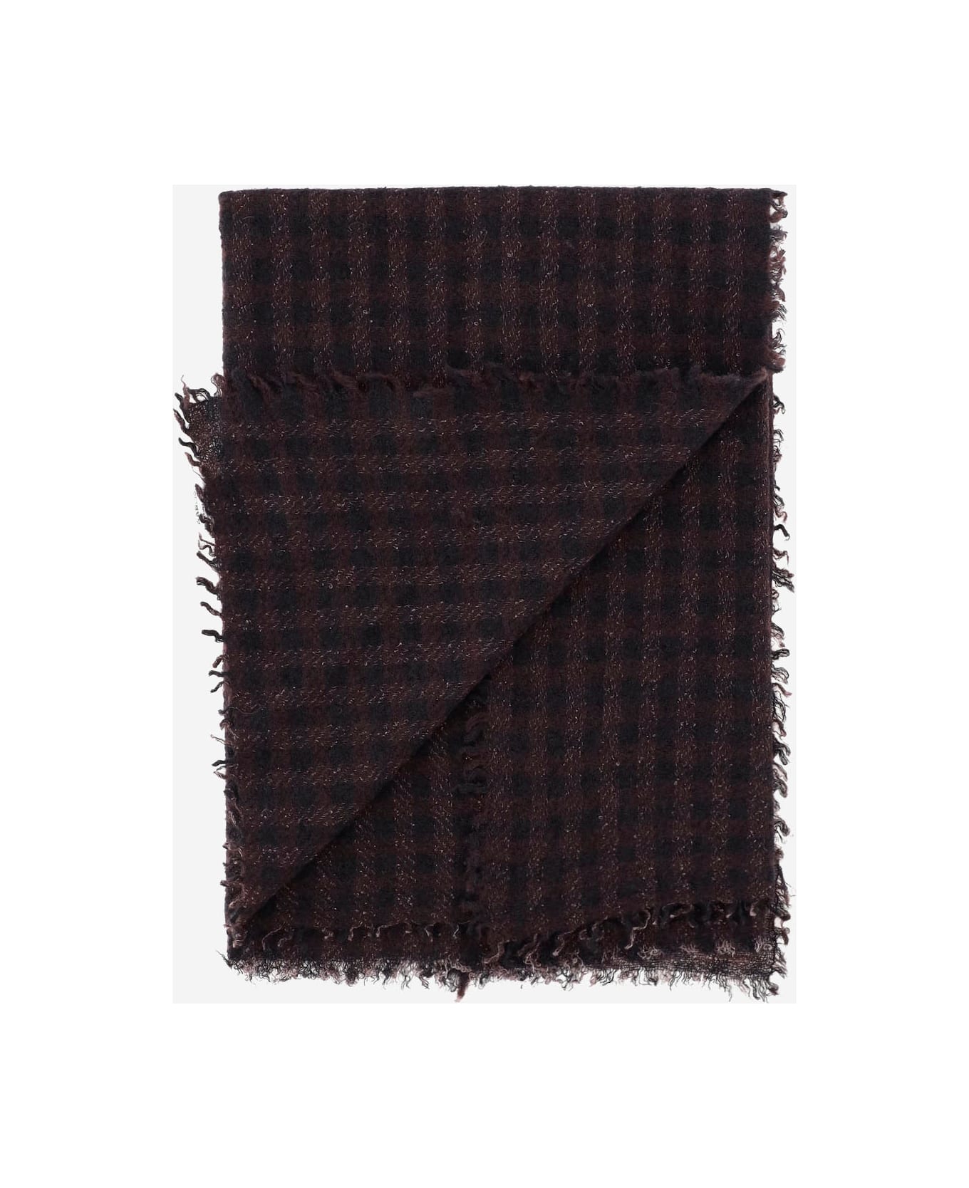 Faliero Sarti Paoletto Cashmere And Wool Blend Scarf - Brown