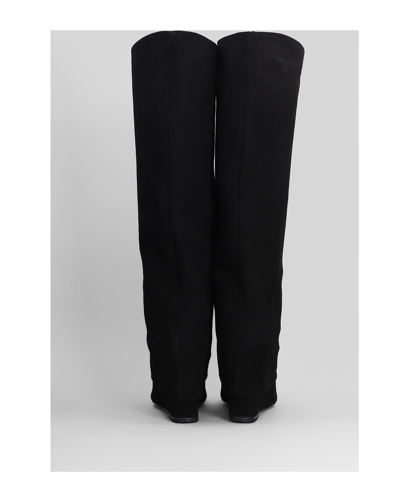 The Seller High Heels Boots In Black Suede - black