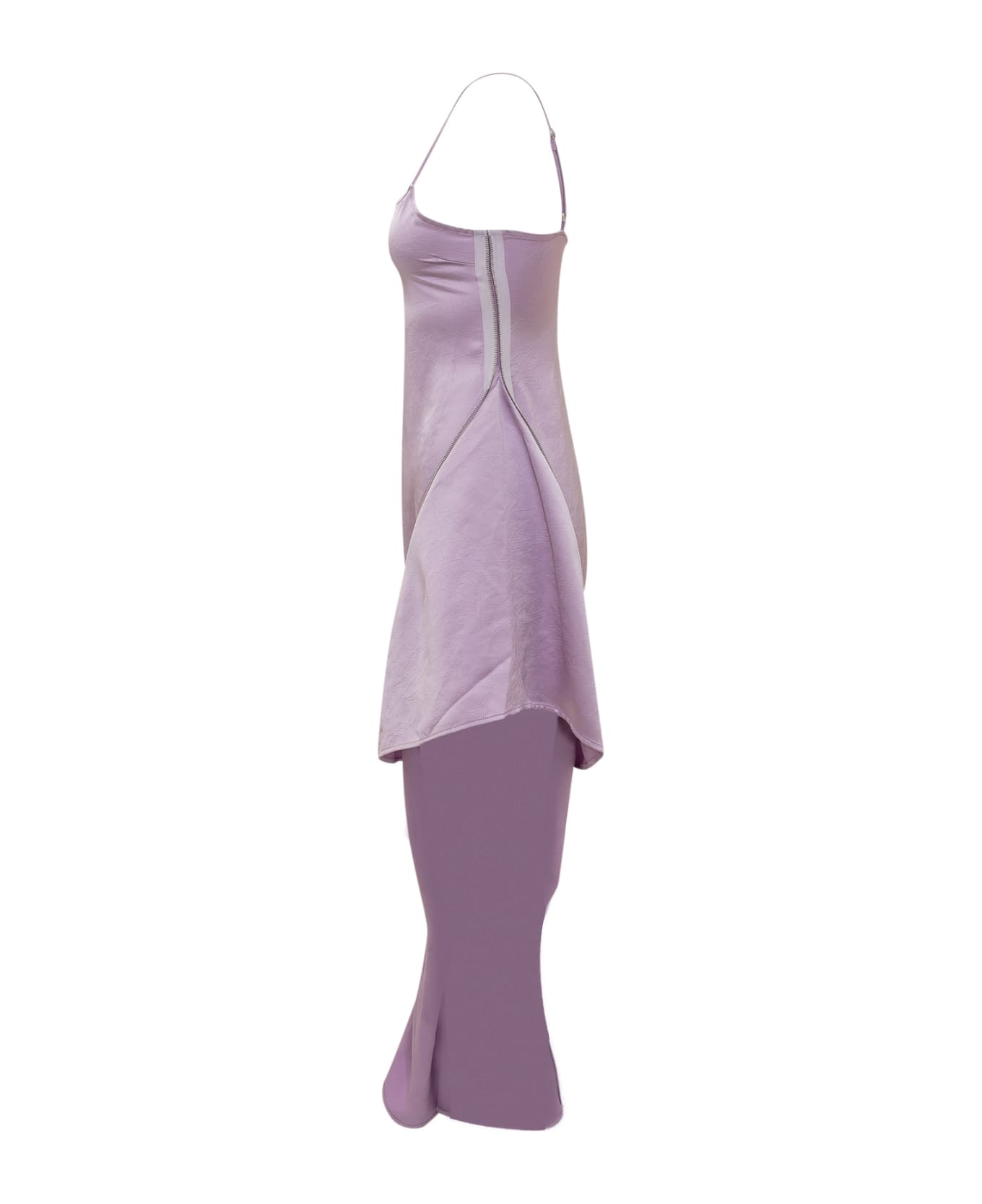 J.W. Anderson Asymmetrical Zip Dress - LILAC