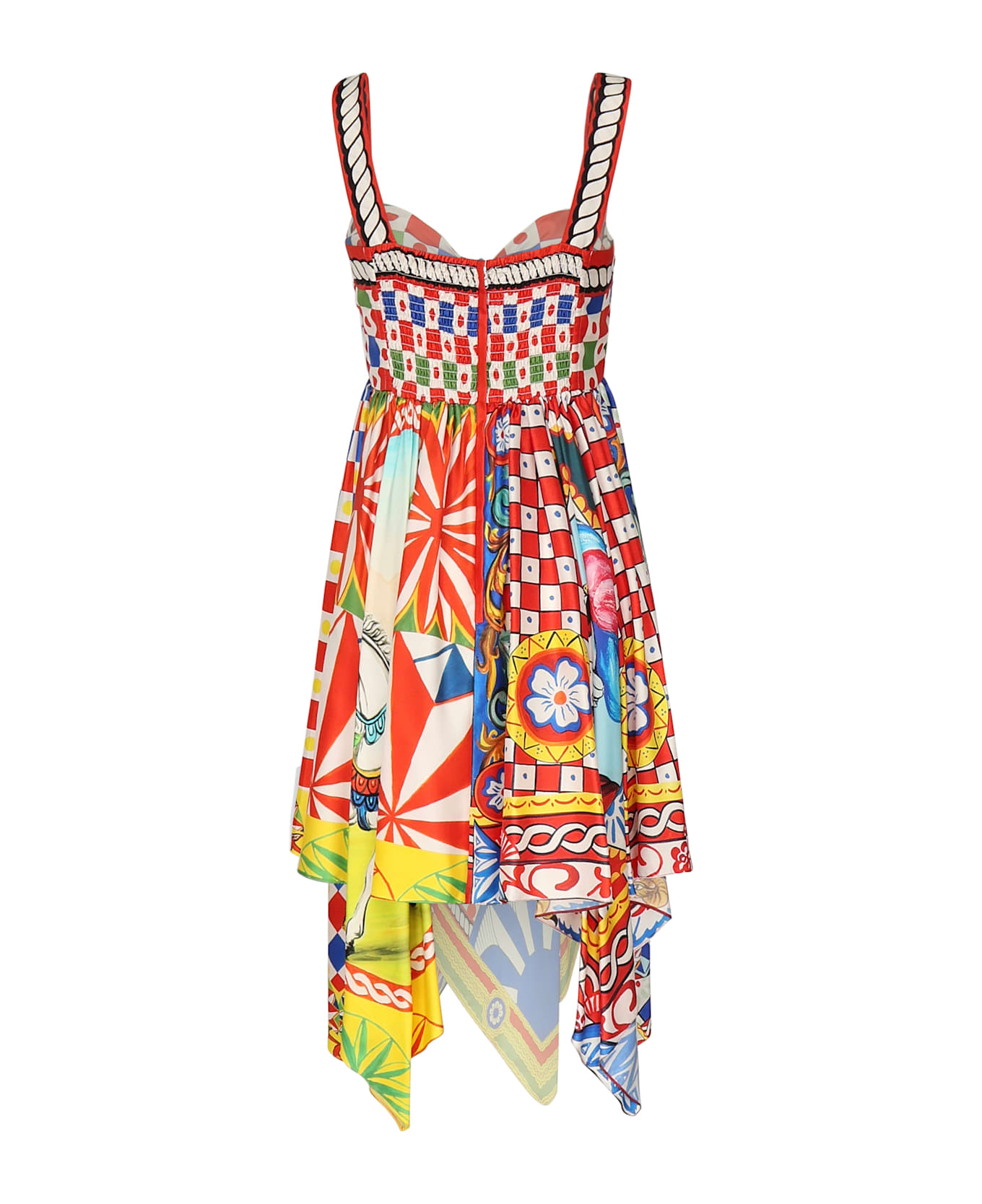 Dolce 
Gabbana Carretto Print Silk Dress - FRIGO 17 STAMPA