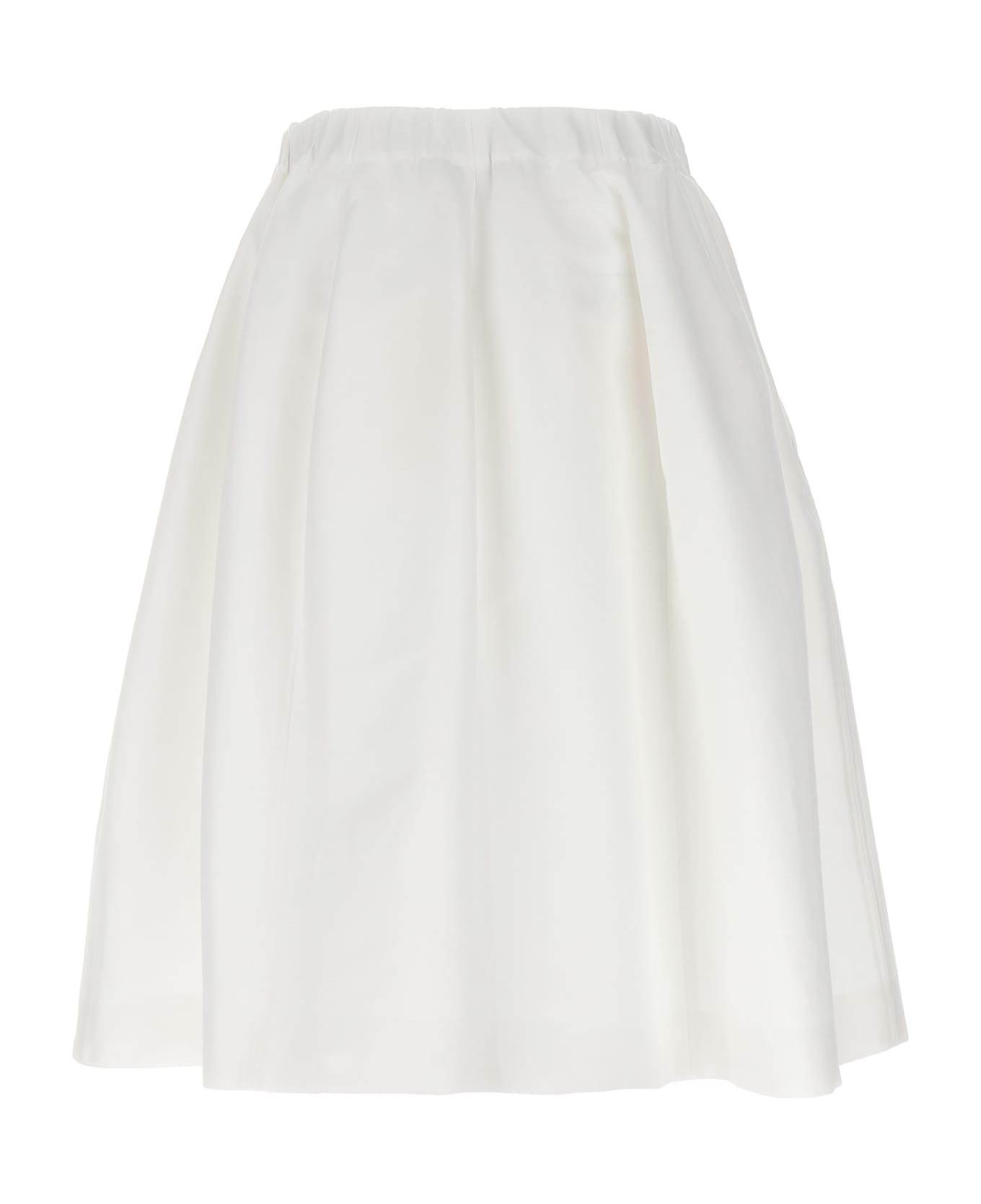 Marni Cotton Gabardine Skirt - White
