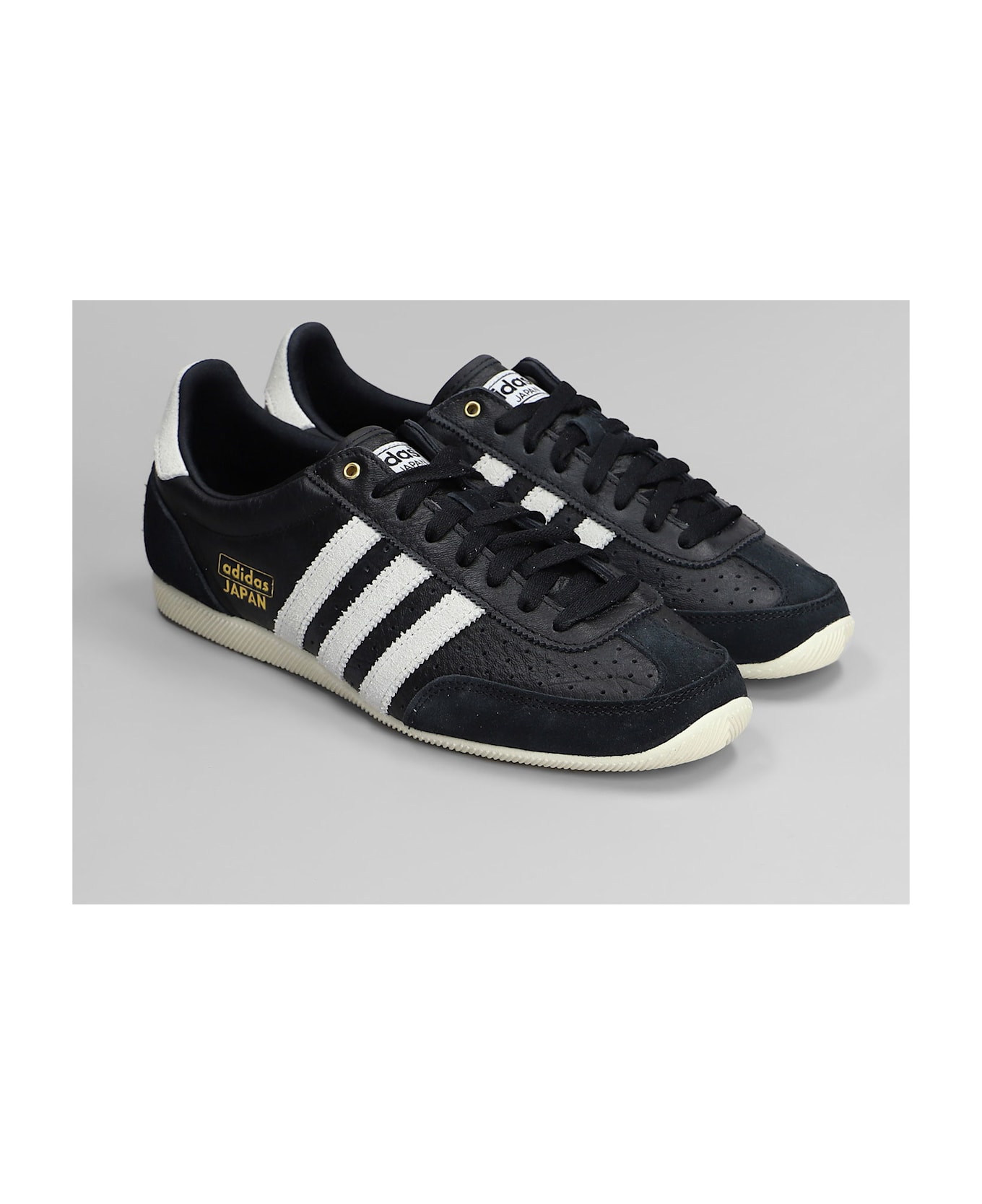 Adidas Japan Sneakers In Black Leather - black