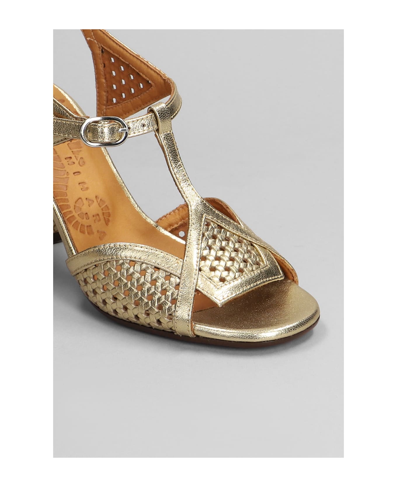 Chie Mihara Bessy Sandals In Gold Leather - gold