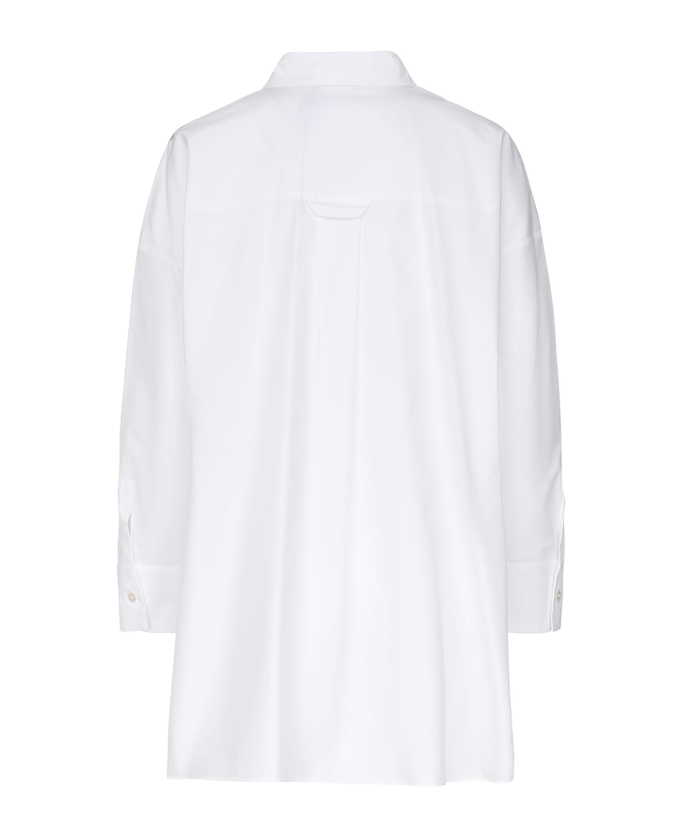 
S Max Mara Straight Poplin Shirt - White