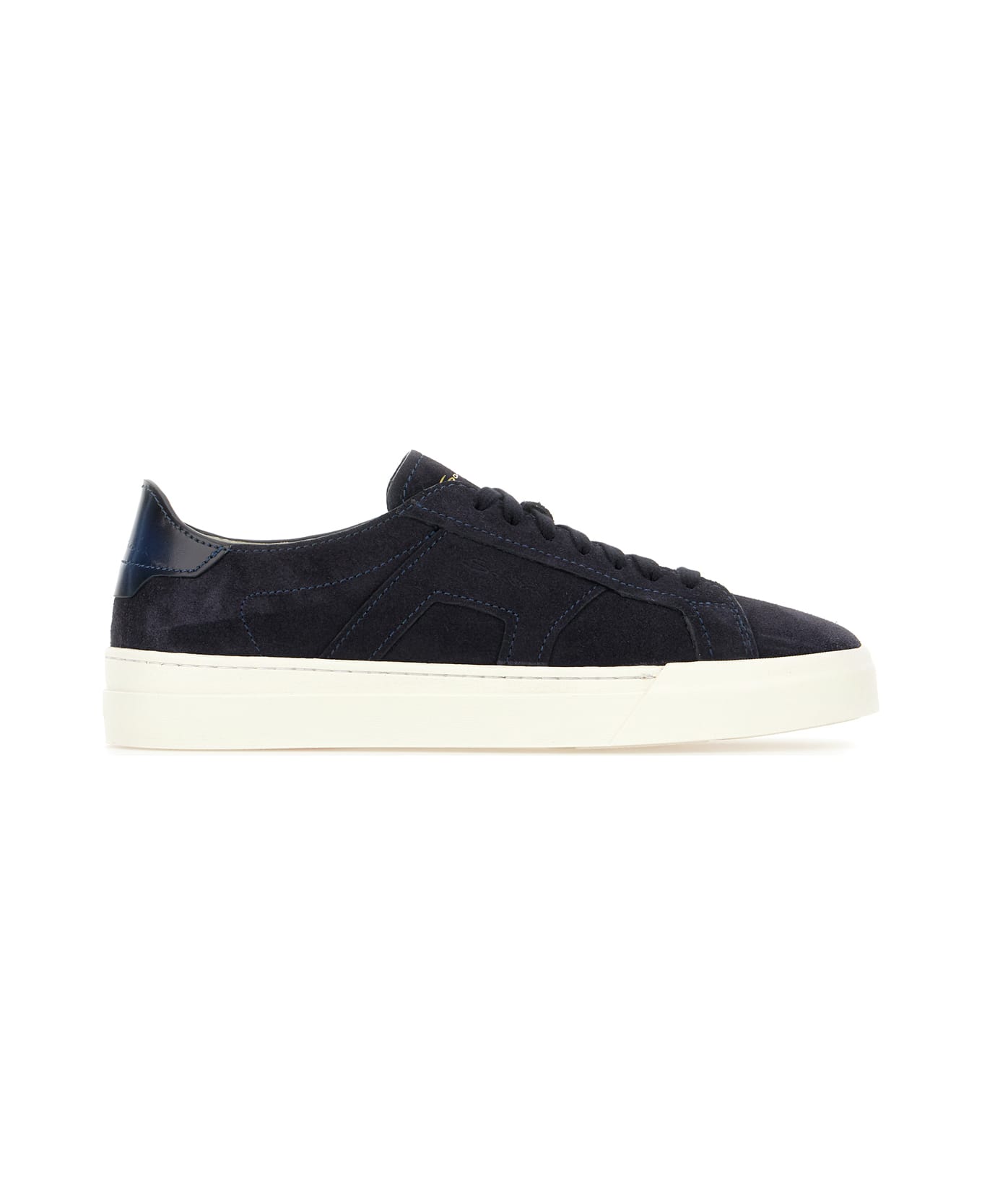 Santoni Midnight Blue Suede Sneakers - BLUE
