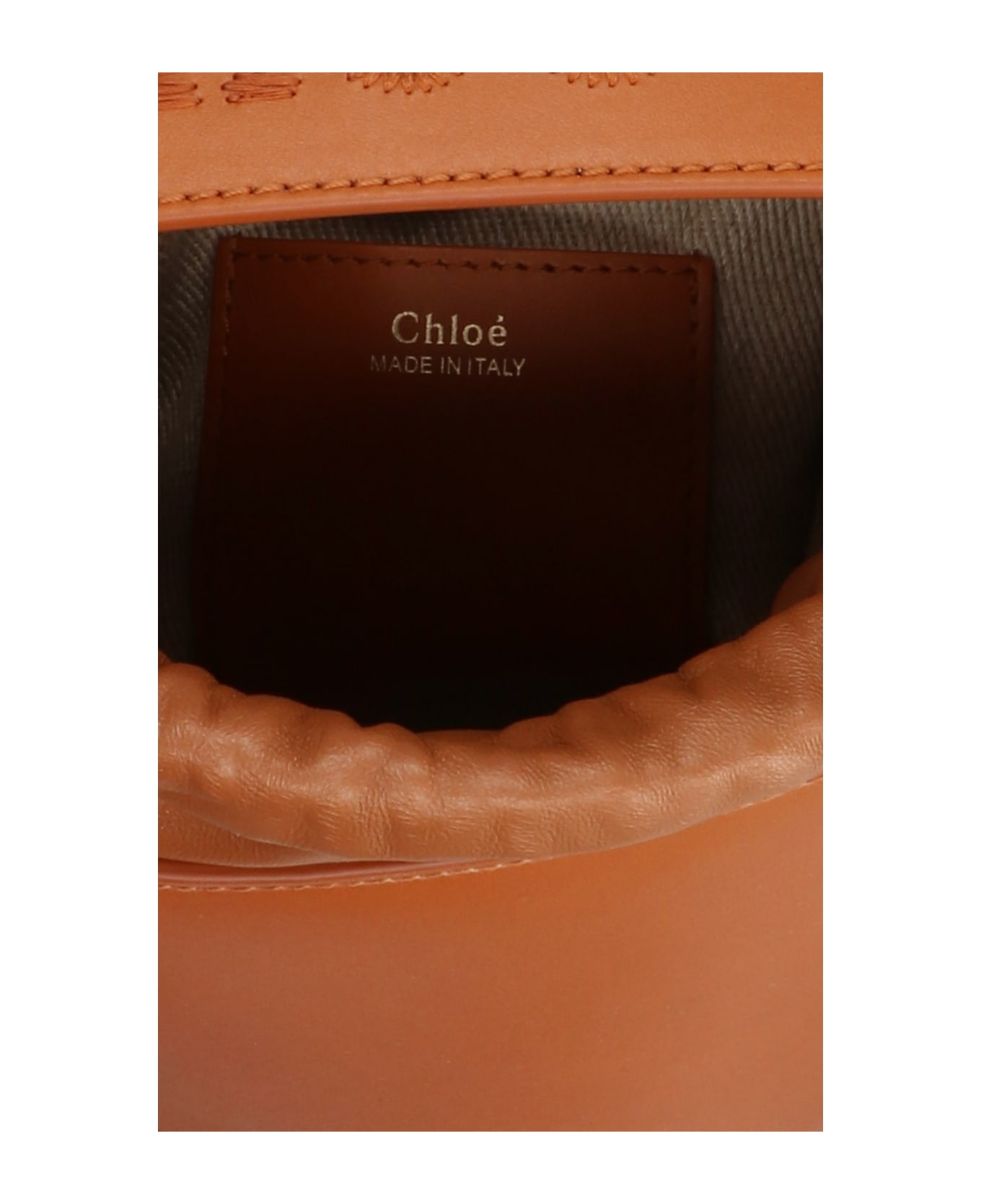 Chloé Leather Bucket Bag - Brown