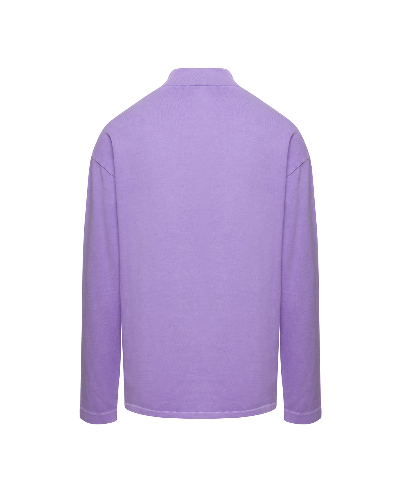 ERL Lilac Crewneck Pullover With Embroidered Motif In Cotton Cotton - Violet