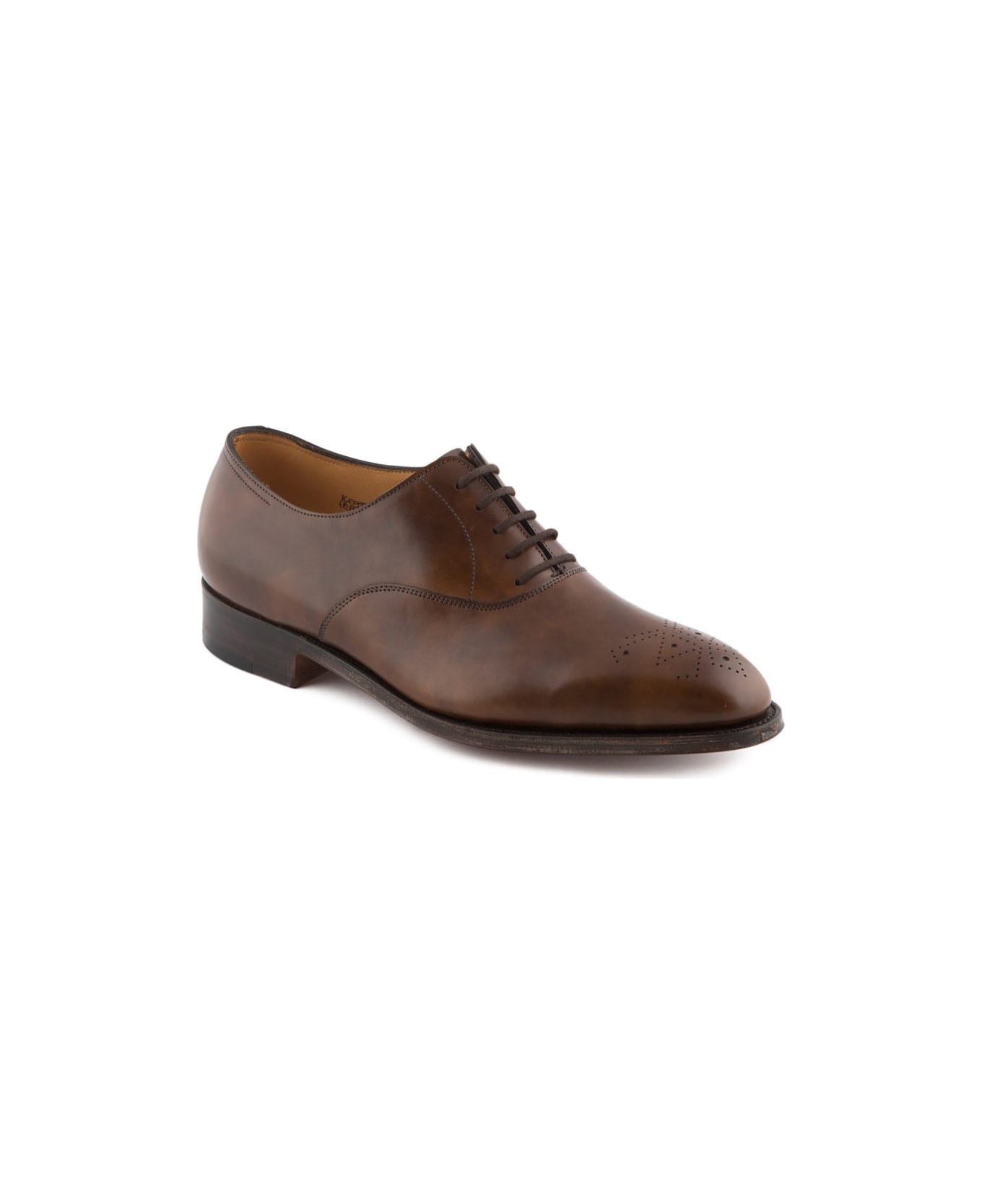 John Lobb Shoe Lace-up Keats In Parisian Brown Museum Calf