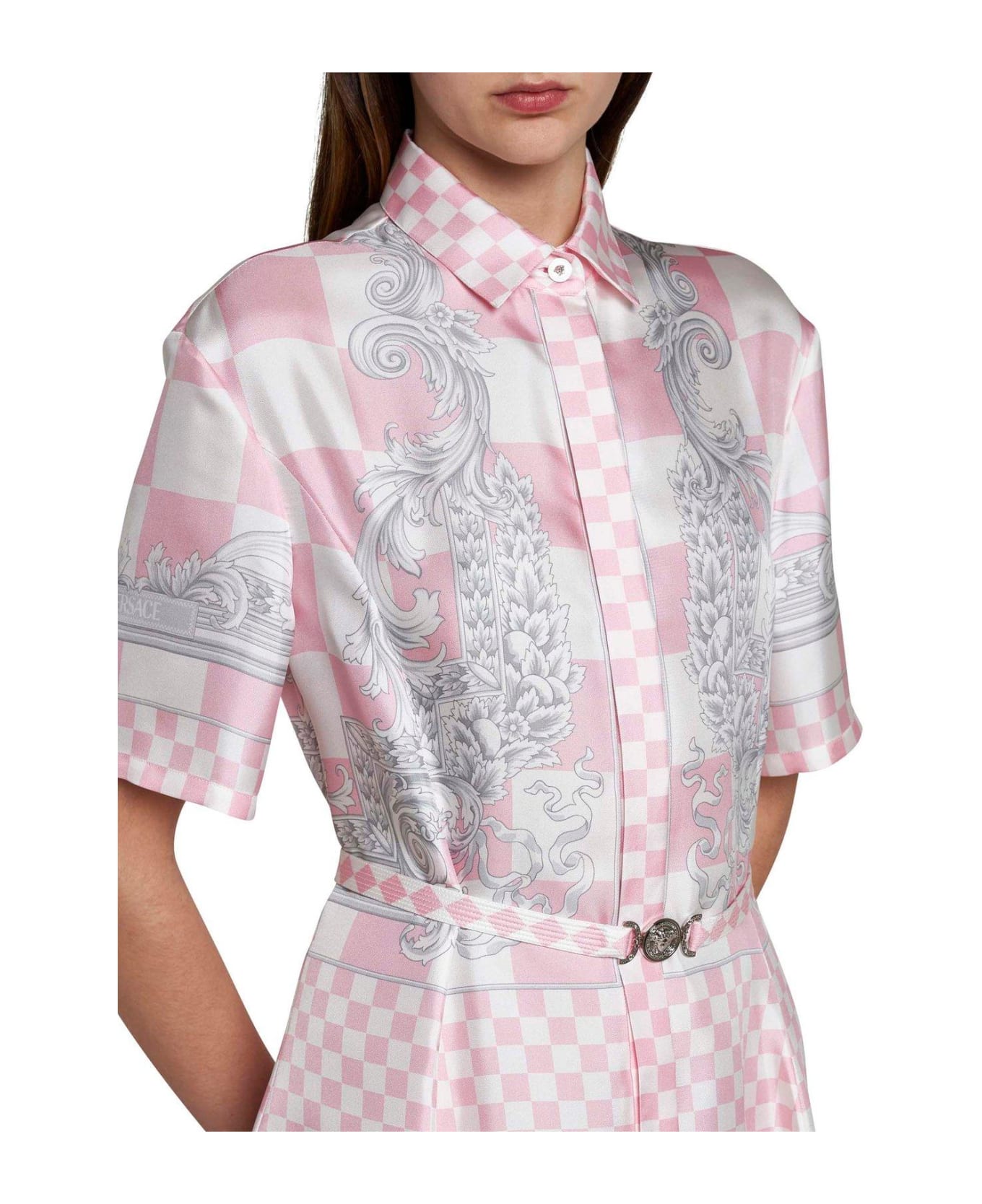 Versace Barocco-printed Belted Shirt Dress - Givenchy MEN CLOTHING KNITWEAR