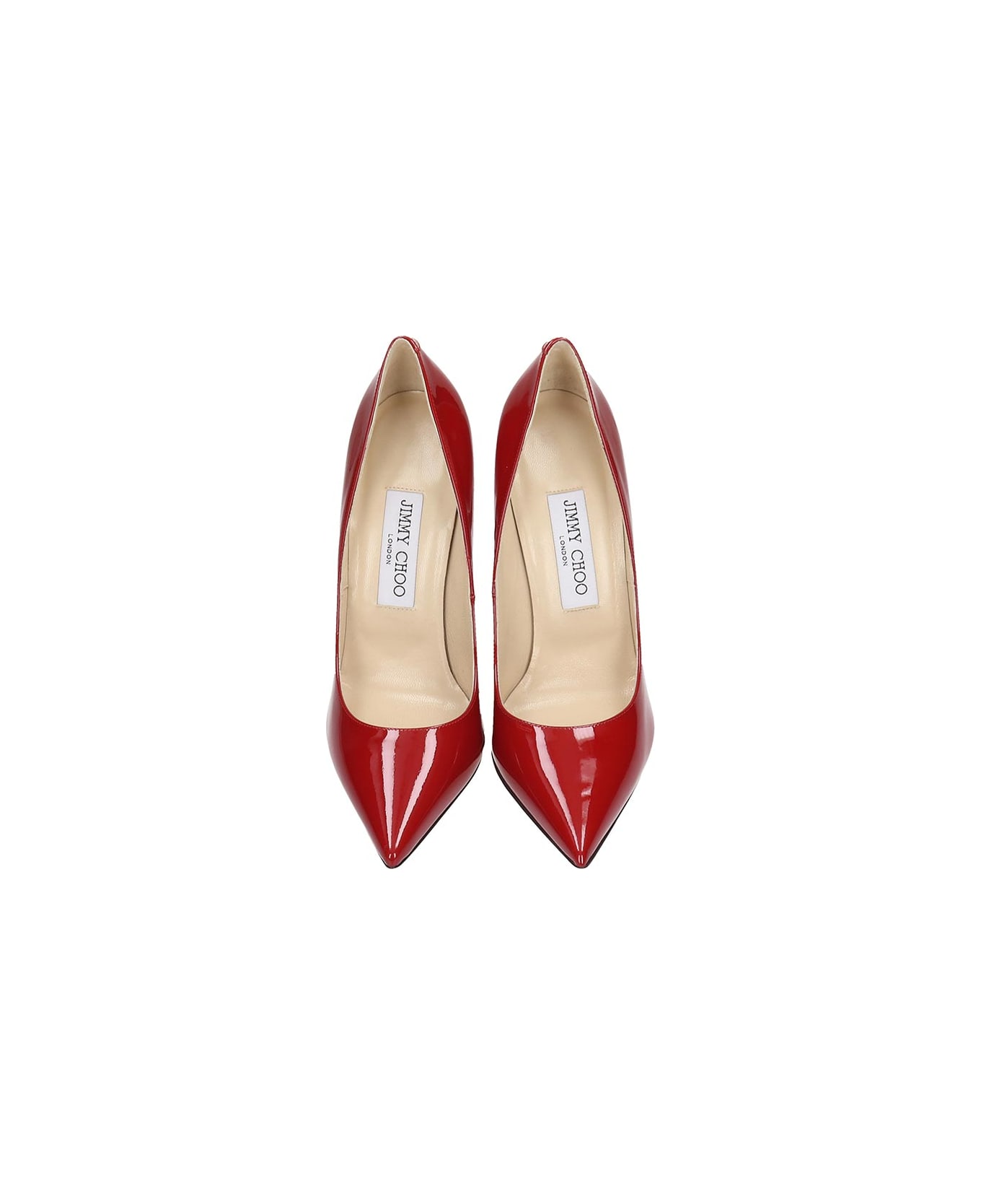 Jimmy Choo Anouk Red Patent Leather Pumps - red