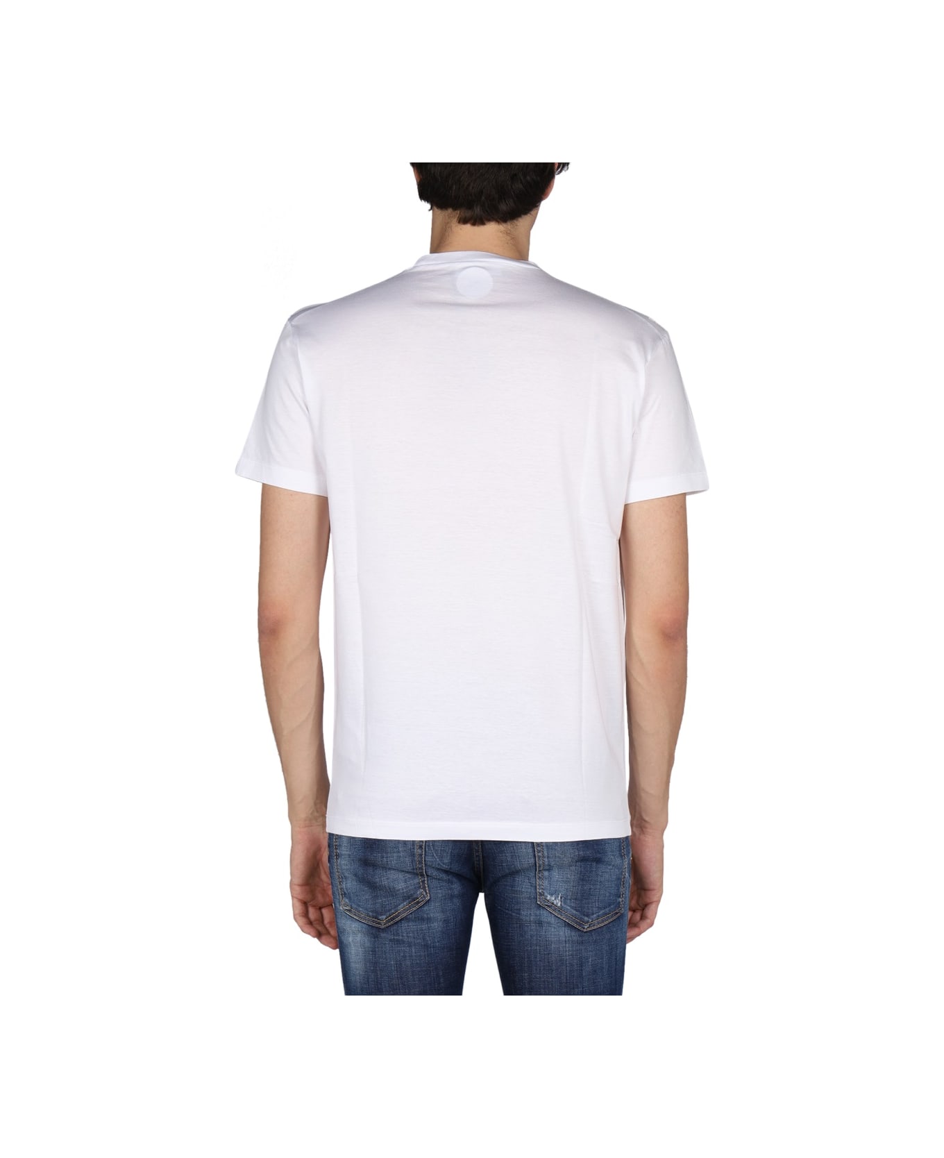 Dsquared2 "globetrotter" T-shirt With Print - WHITE