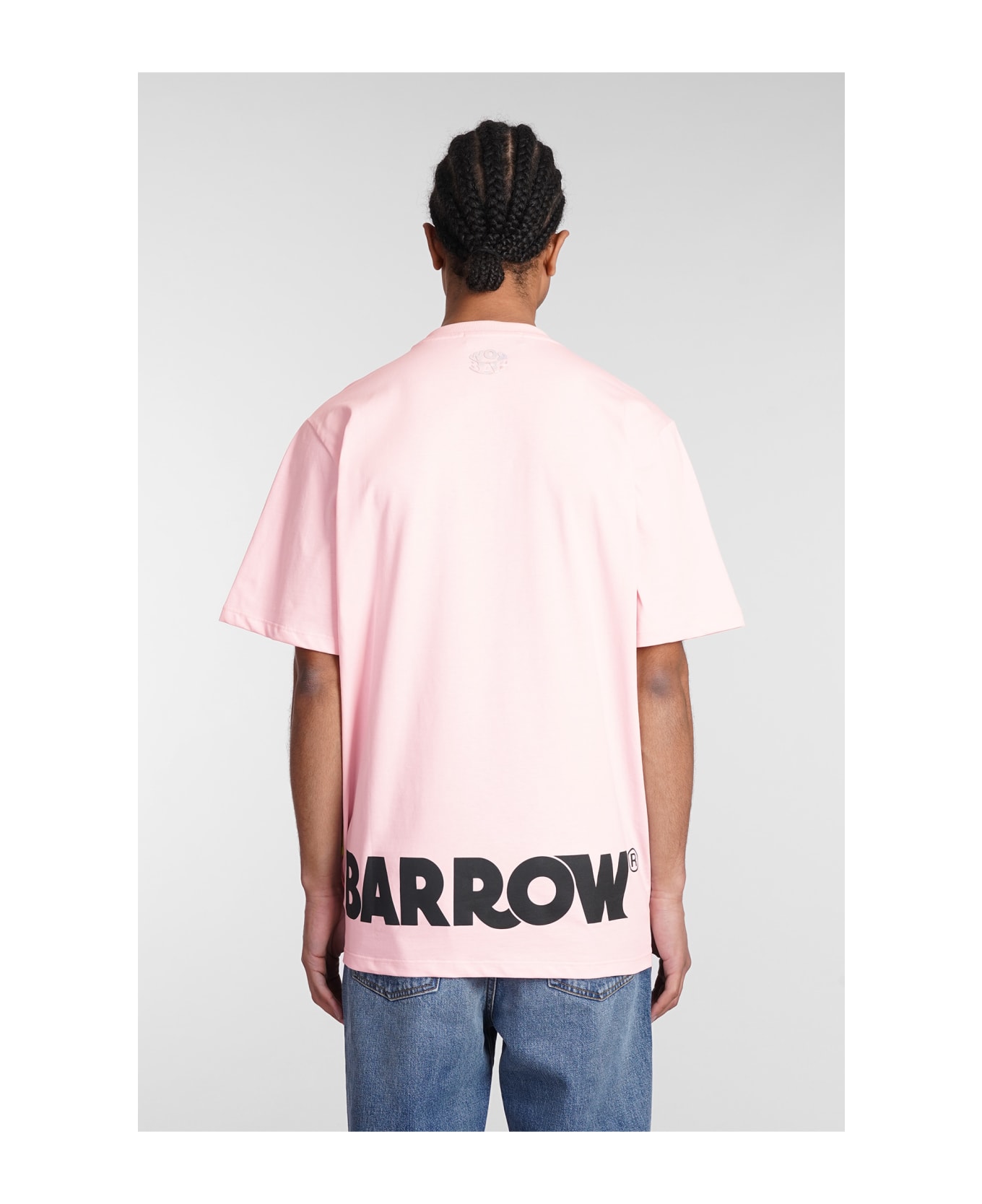 Barrow T-shirt In Rose-pink Cotton - Pink