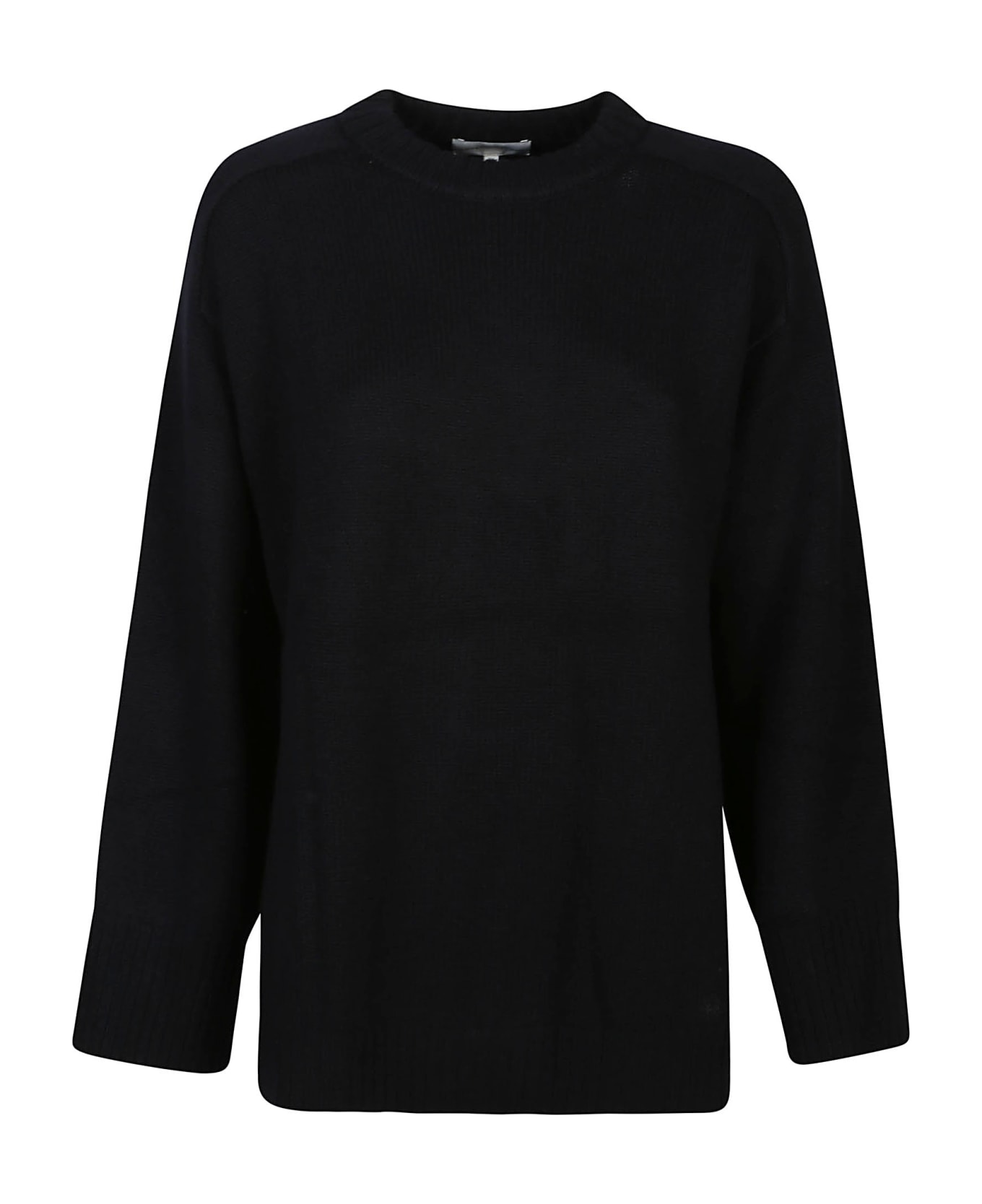 Loulou Studio Safi Round Neck Sweater - Black