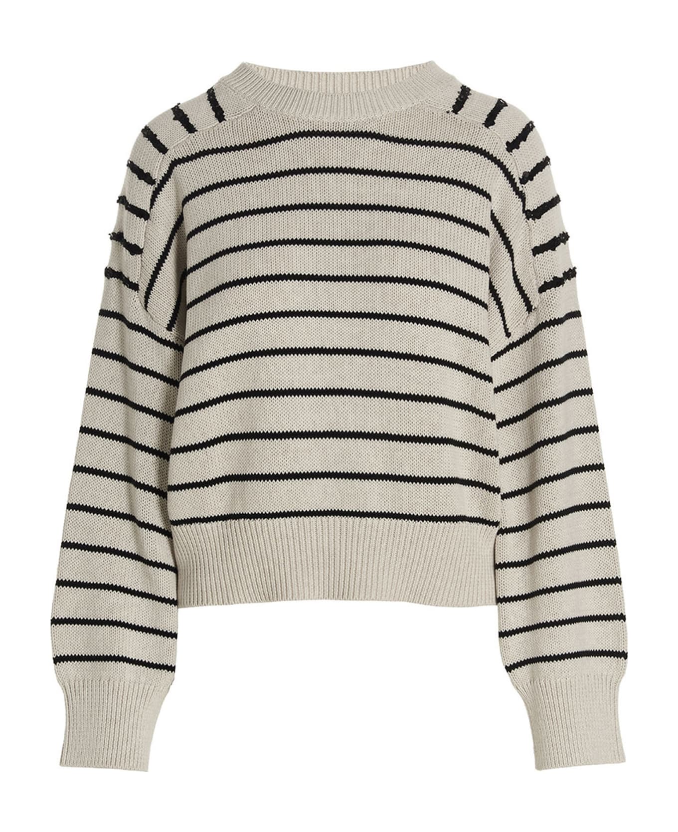 Brunello Cucinelli Striped Sweater - White/Black