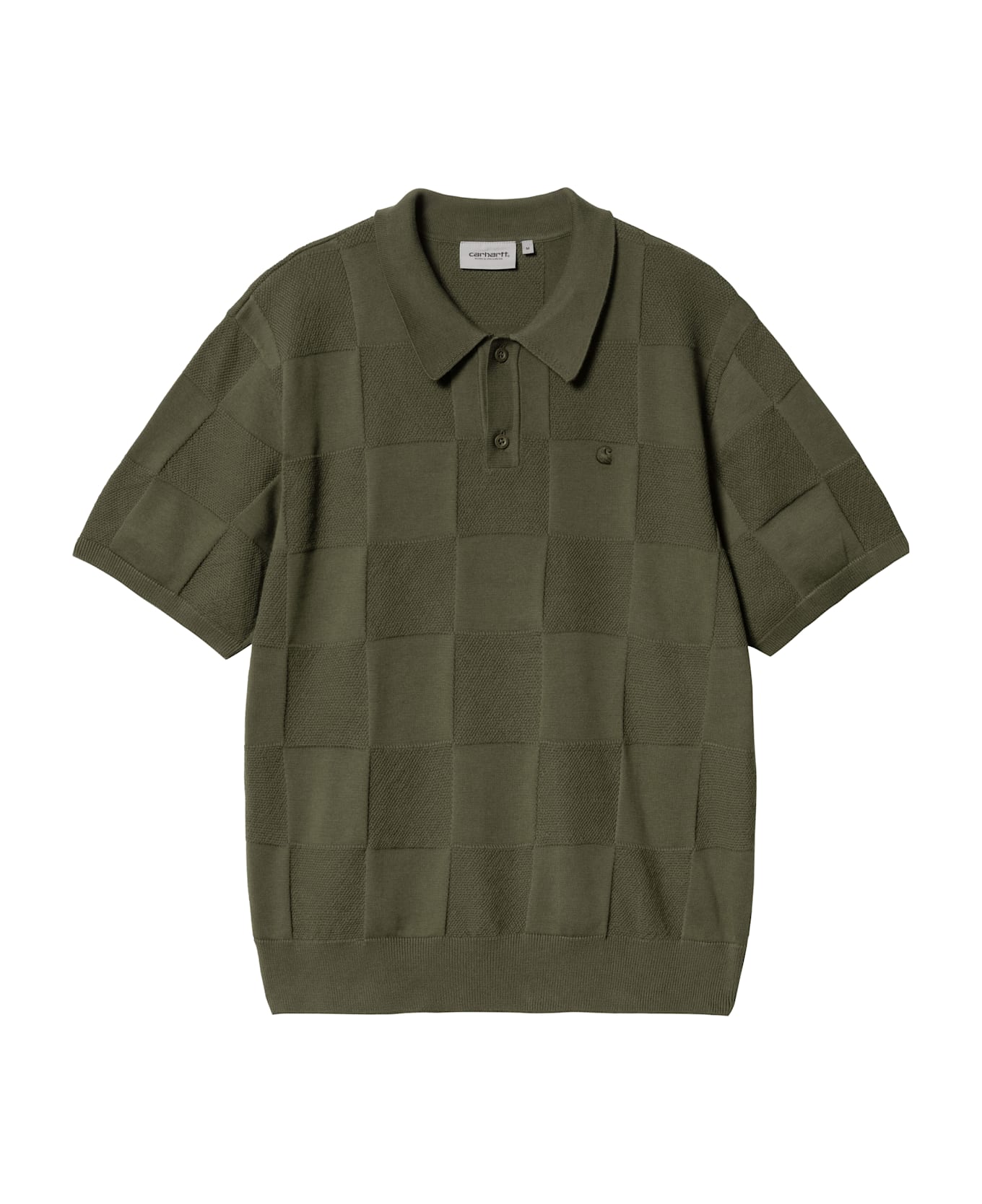 Carhartt S/s Checker Polo - Xx Dollar Green