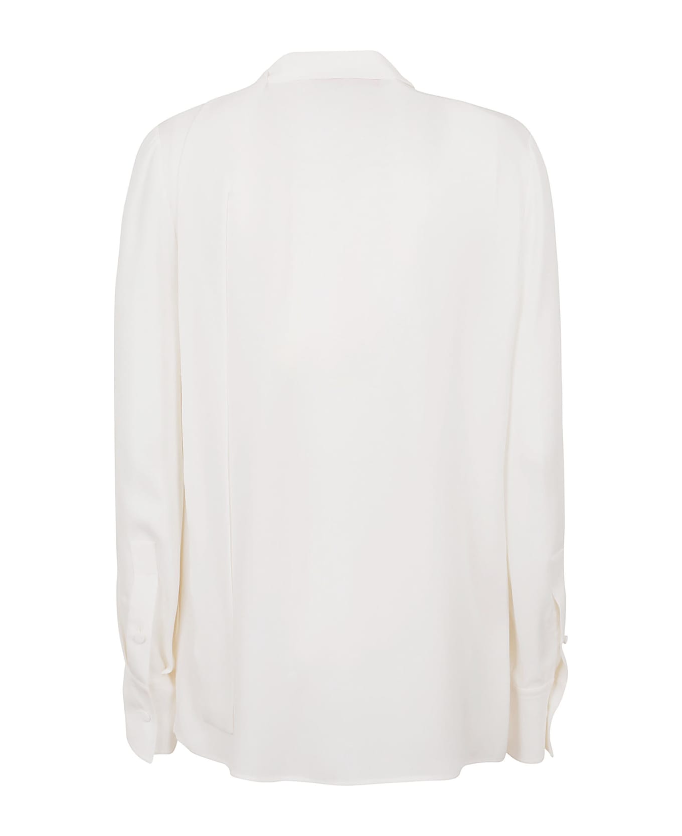 Valentino Shirt In Georgette - White