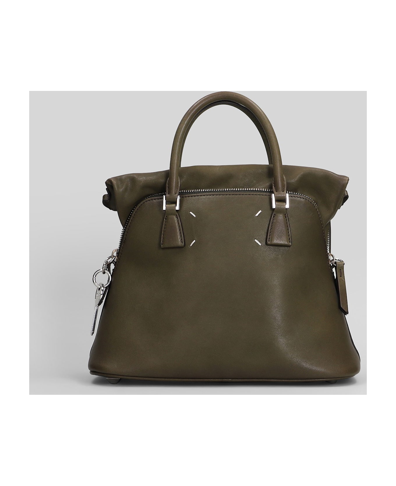 Maison Margiela 5ac Hand Bag In Khaki Leather - khaki