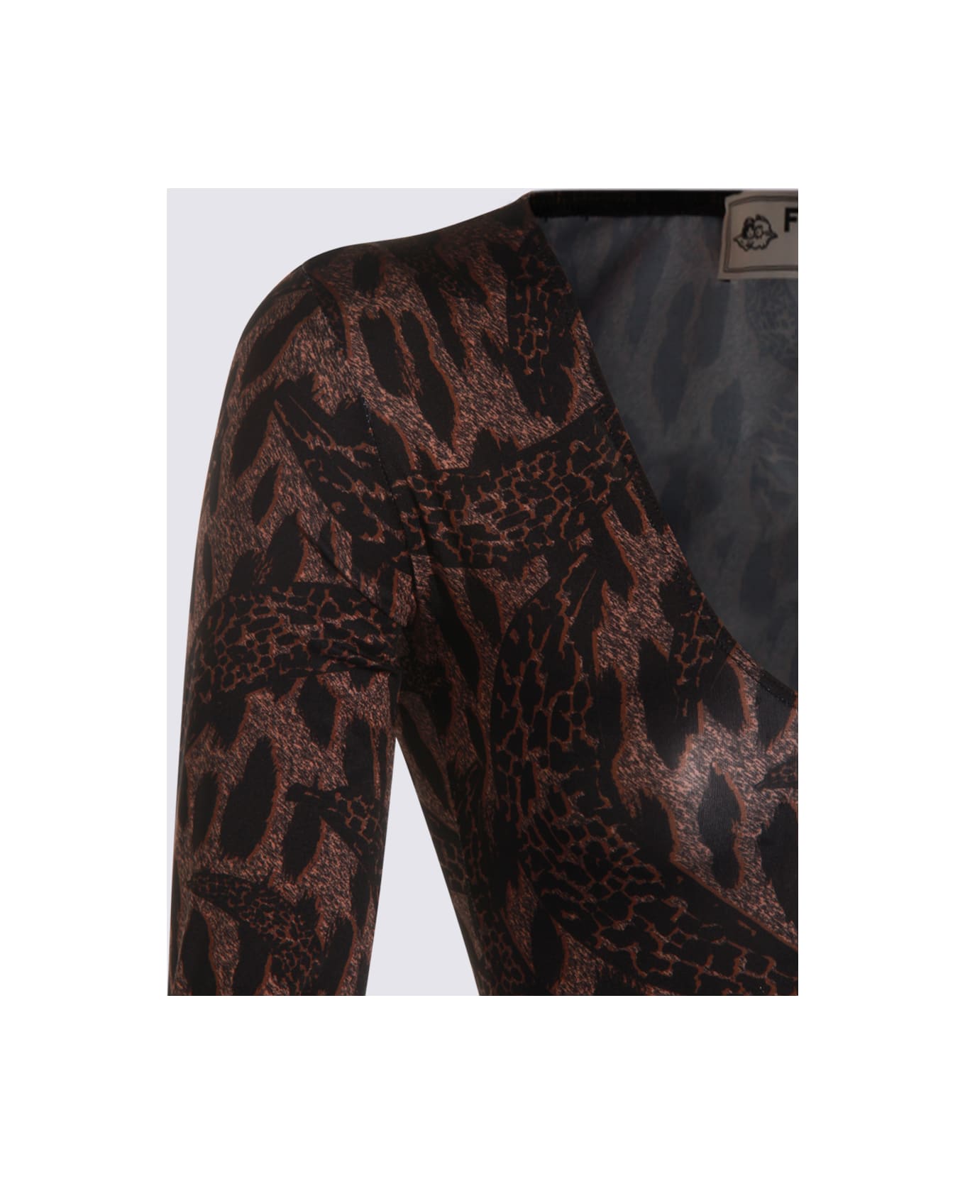 Fiorucci Brown Nylon Bodysuit - Brown