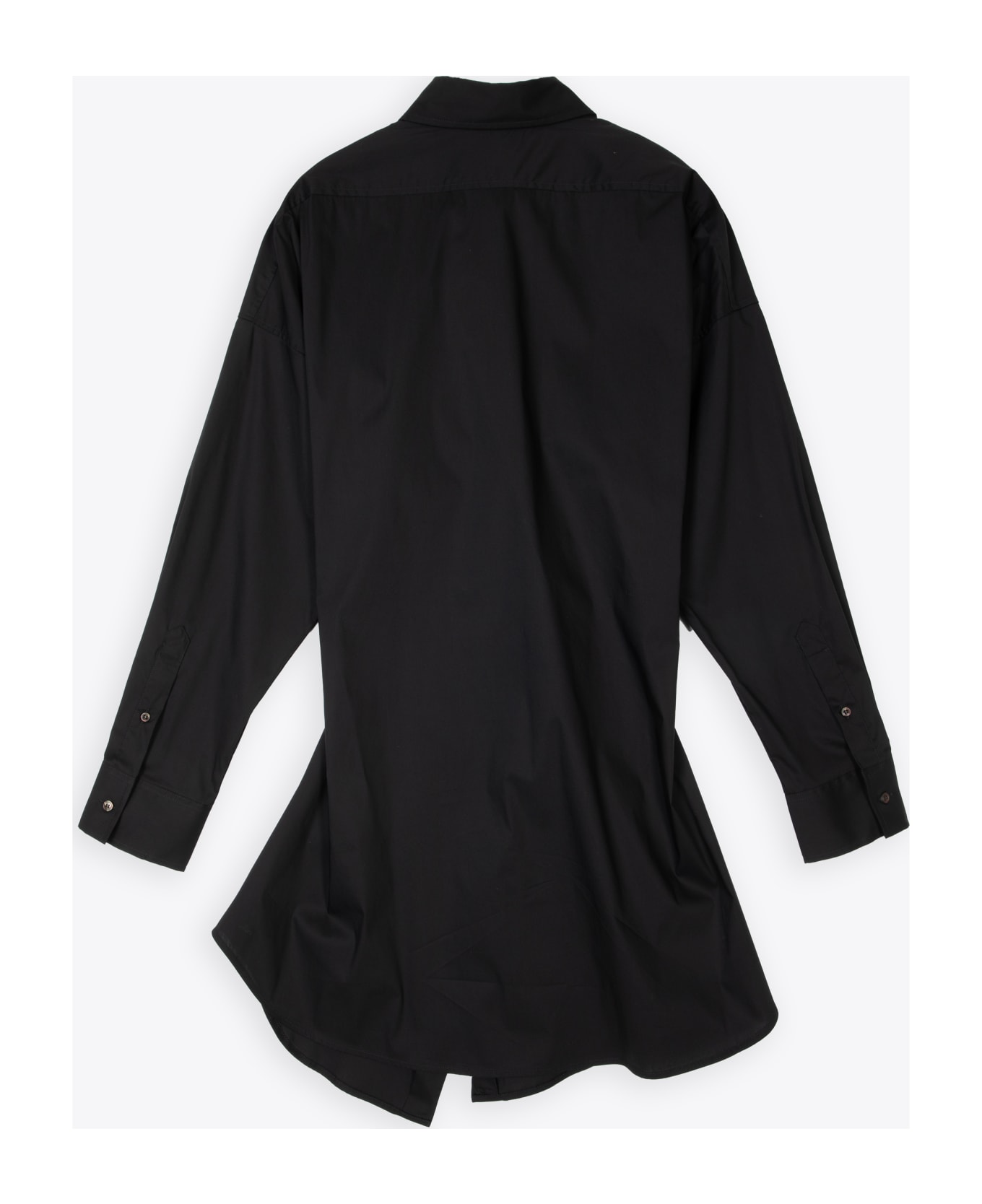 Diesel D-sizen-n1 Black poplin shirt/dress with logo - D Sizen N1 - Nero ワンピース＆ドレス