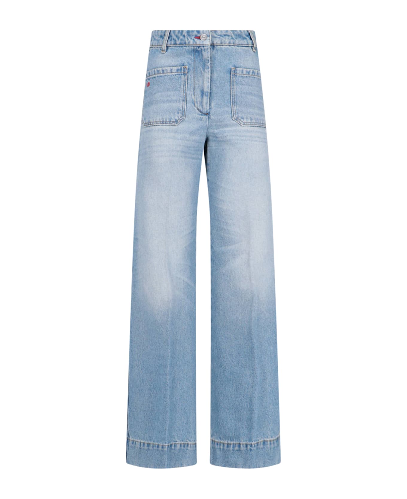Victoria Beckham 
alina
 Straight Jeans - Pale Blue Wash