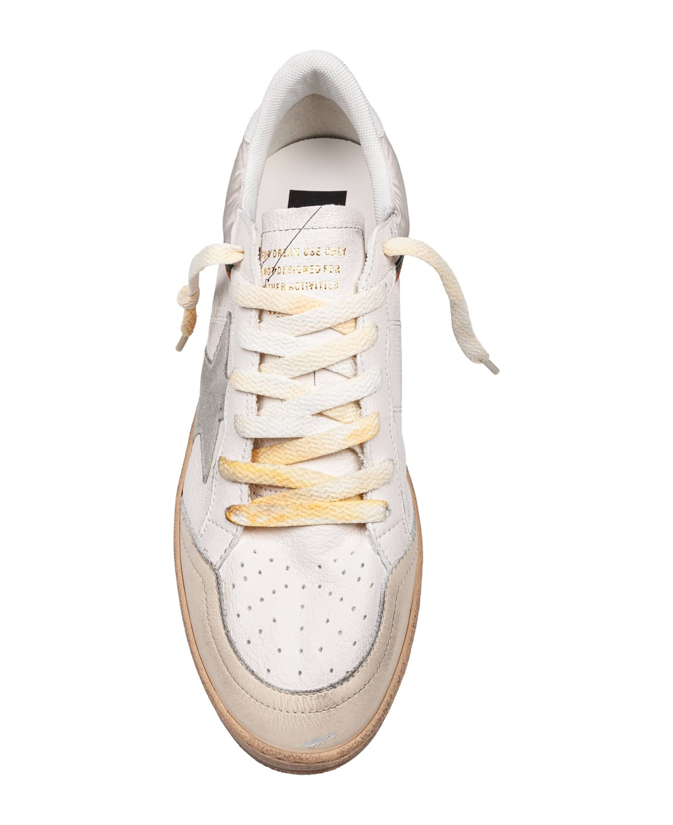Golden Goose Ballstar Sneakers - WHITE/ORANGE