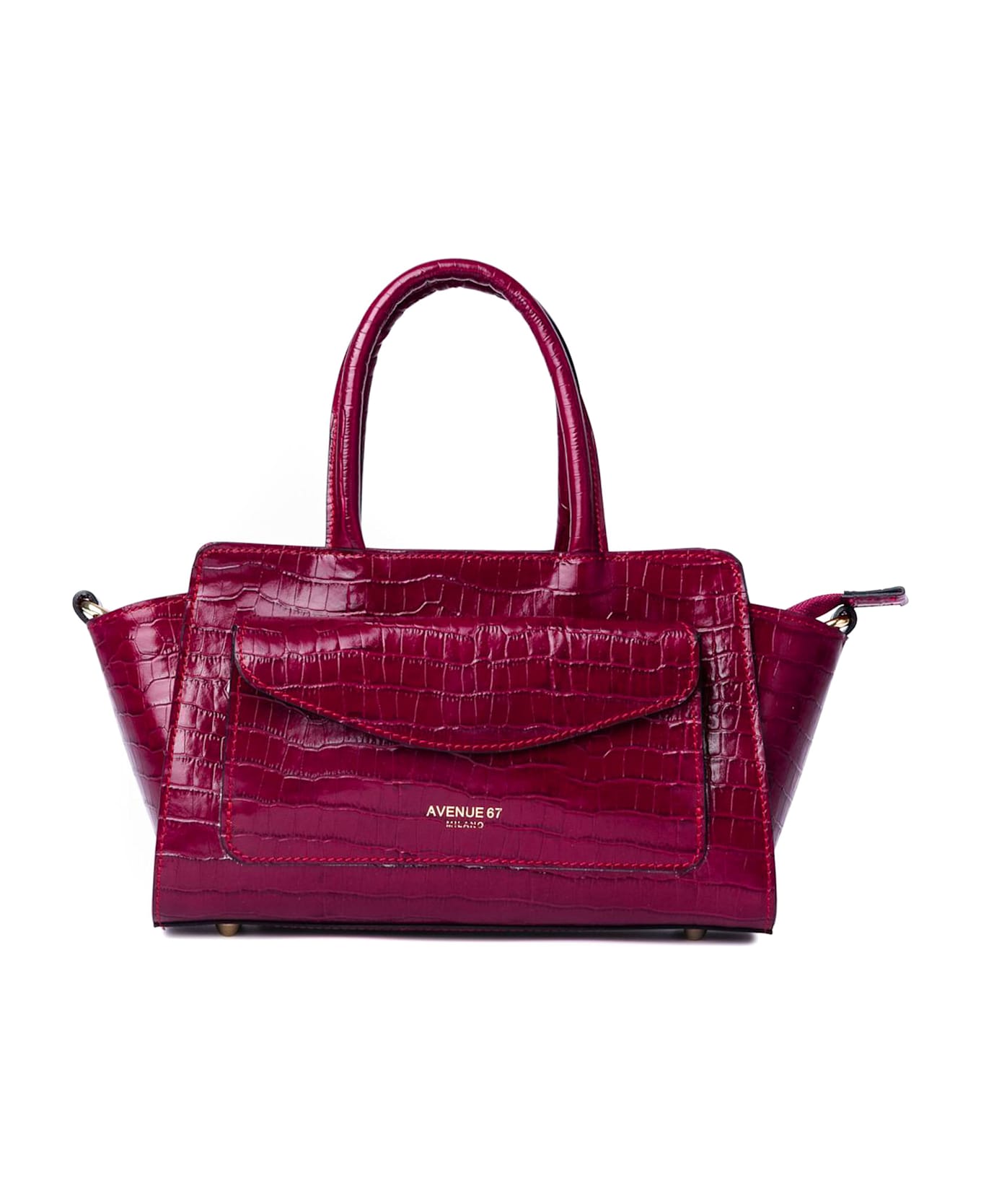 Avenue 67 Letizia Bag In Cyclamen Leather - Bordeaux