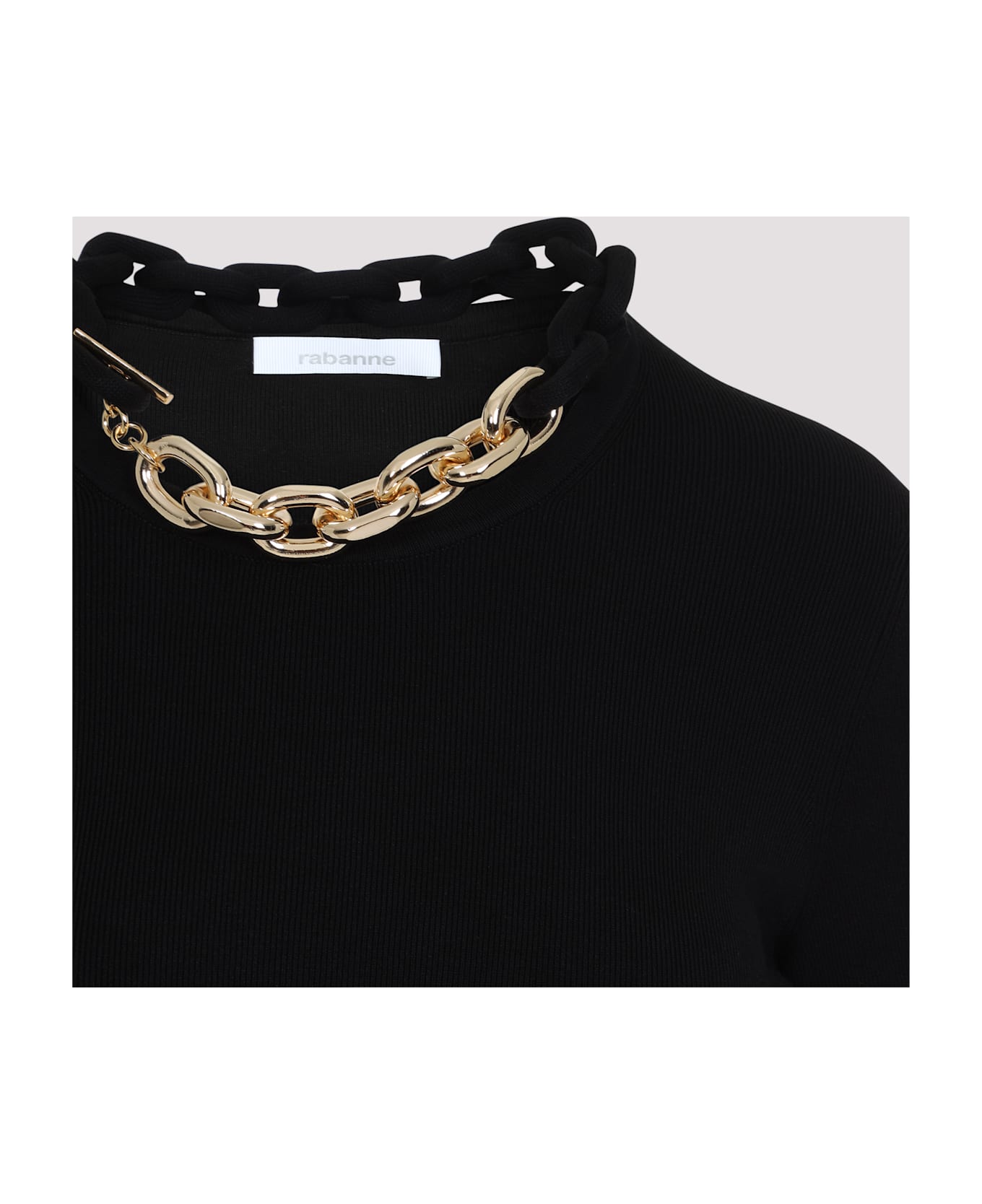 Paco Rabanne Silk Mini Dress - Black