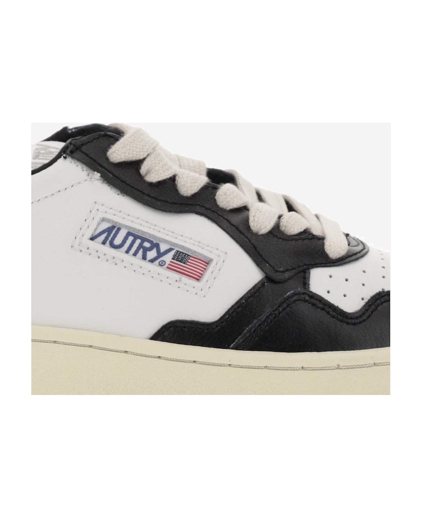 Autry Medalist Color-block Sneakers - Black