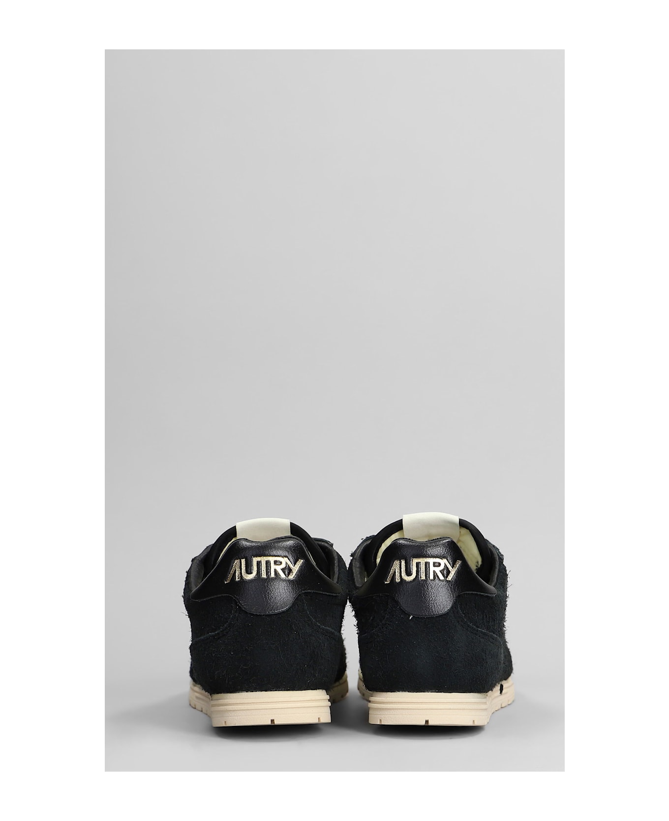 Autry Windspin Sneakers In Black Suede - black