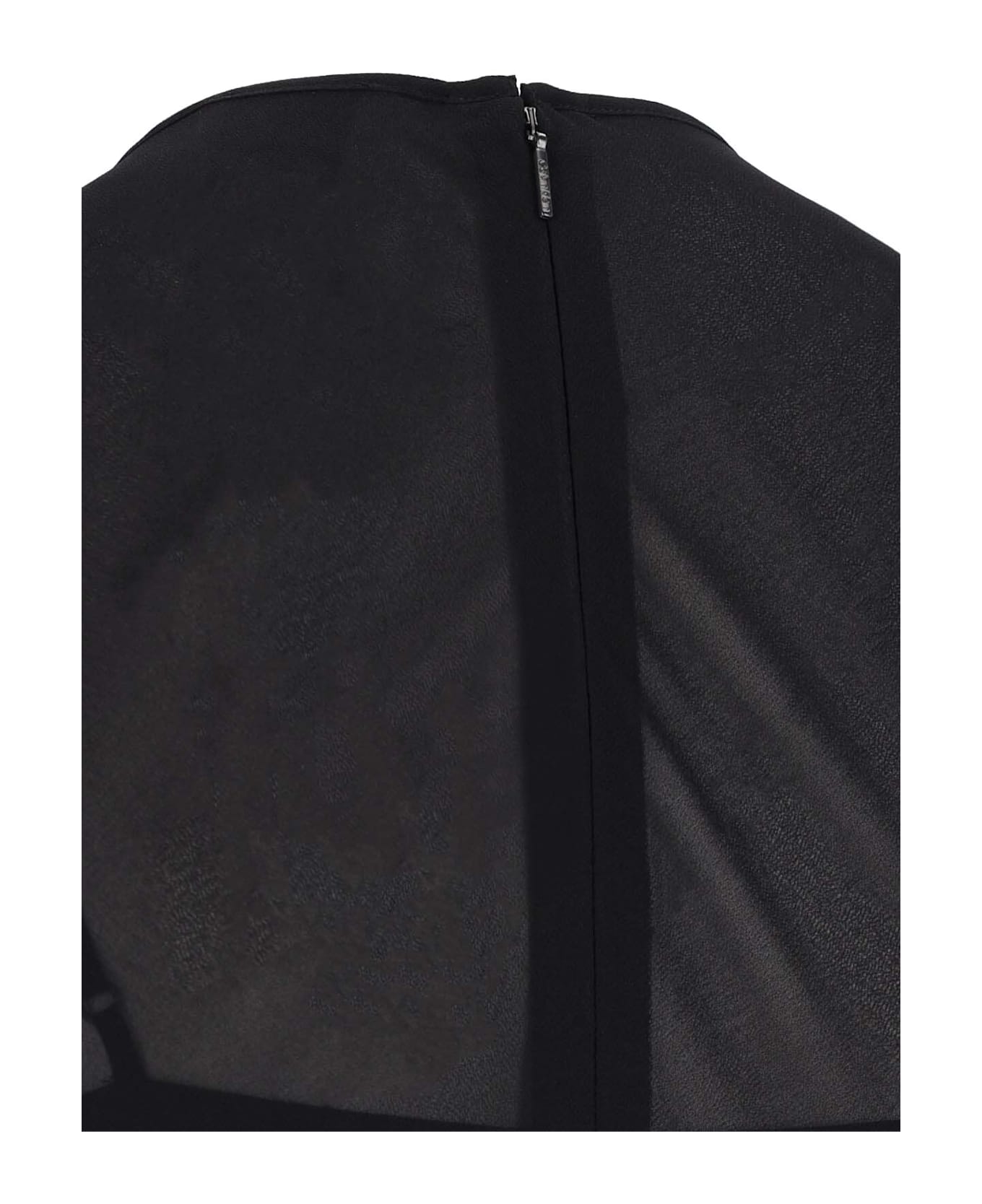 Calvin Klein Semi-transparent Midi Dress - Black  