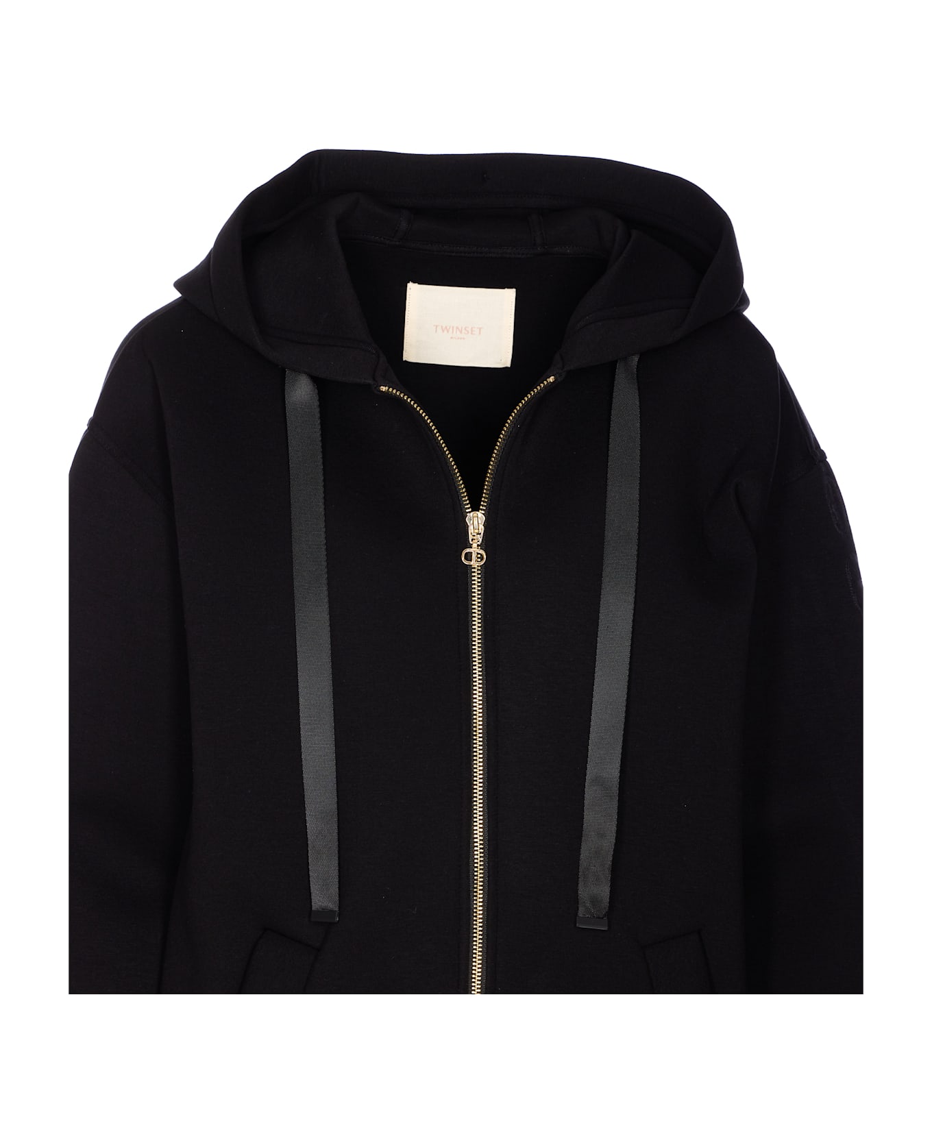 TwinSet Hooded Jacket - Black