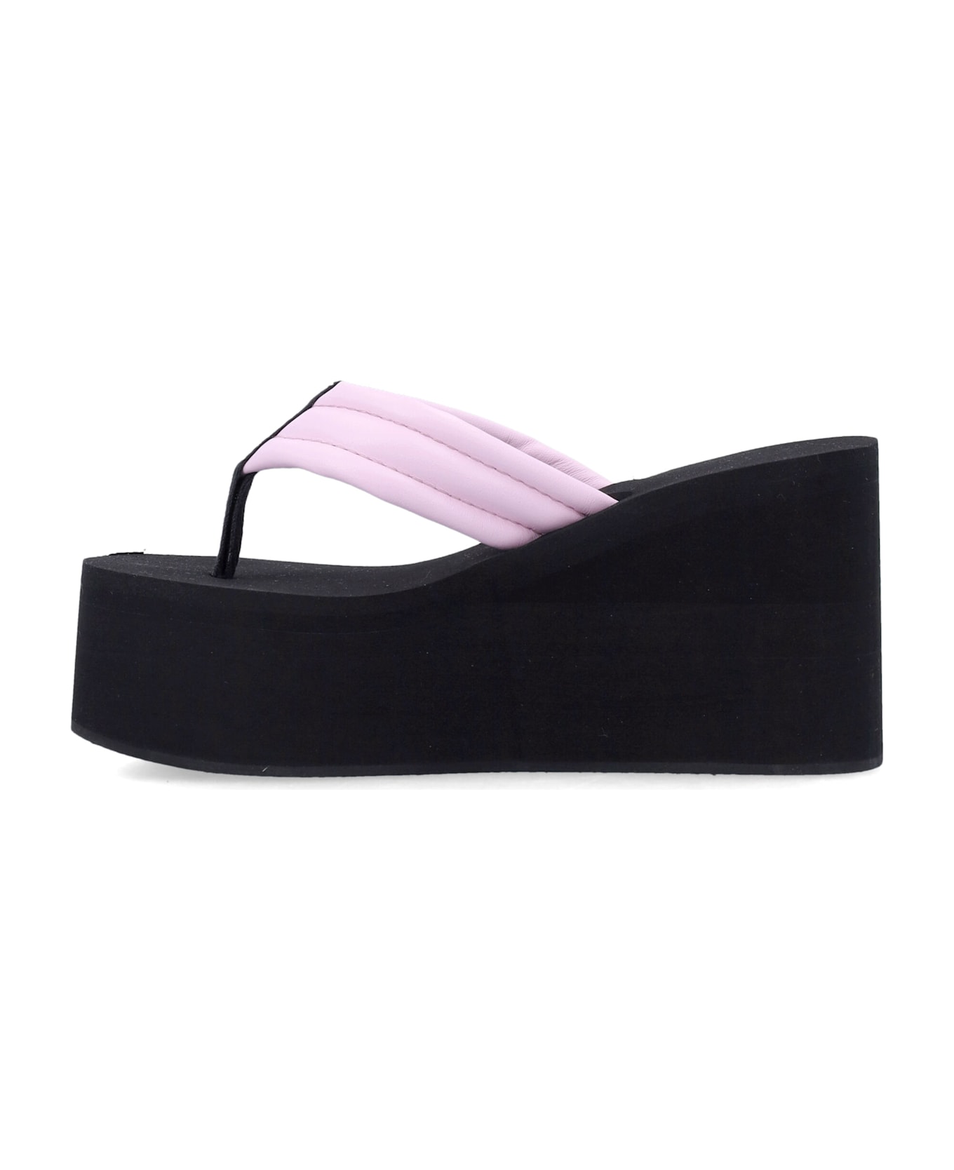 Coperni Branded Wedge Thong Sandal - Pink サンダル