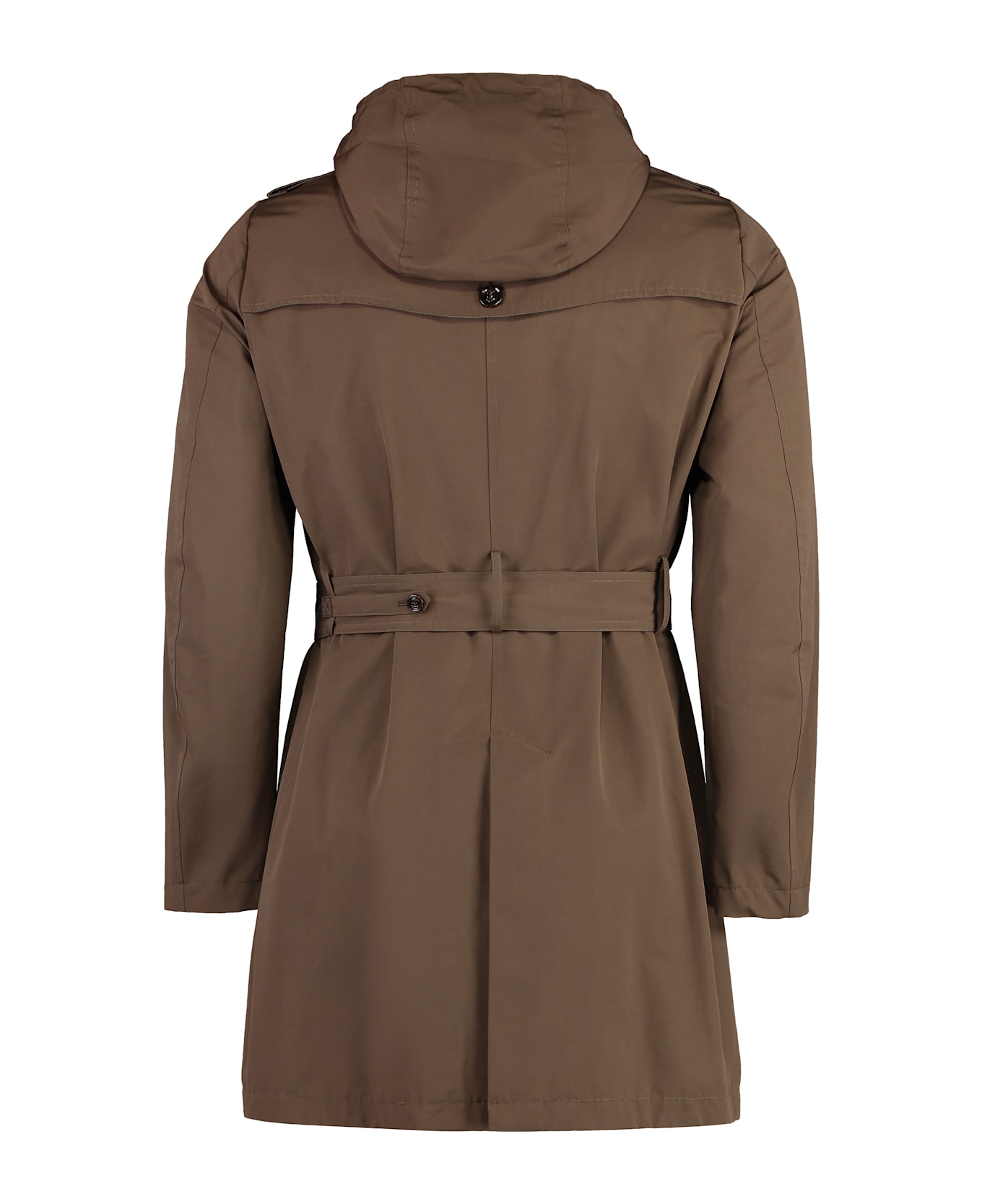 Moorer Prez Cotton Trench Coat - brown