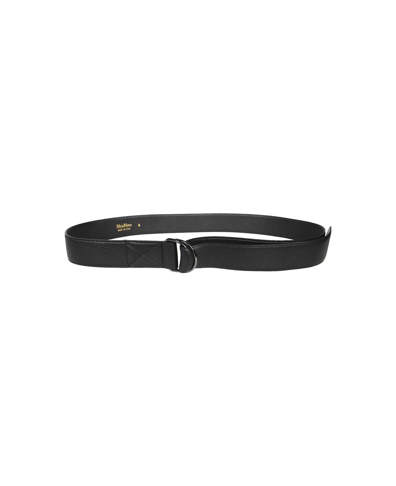 Max Mara Norma Leather Belt - black ベルト