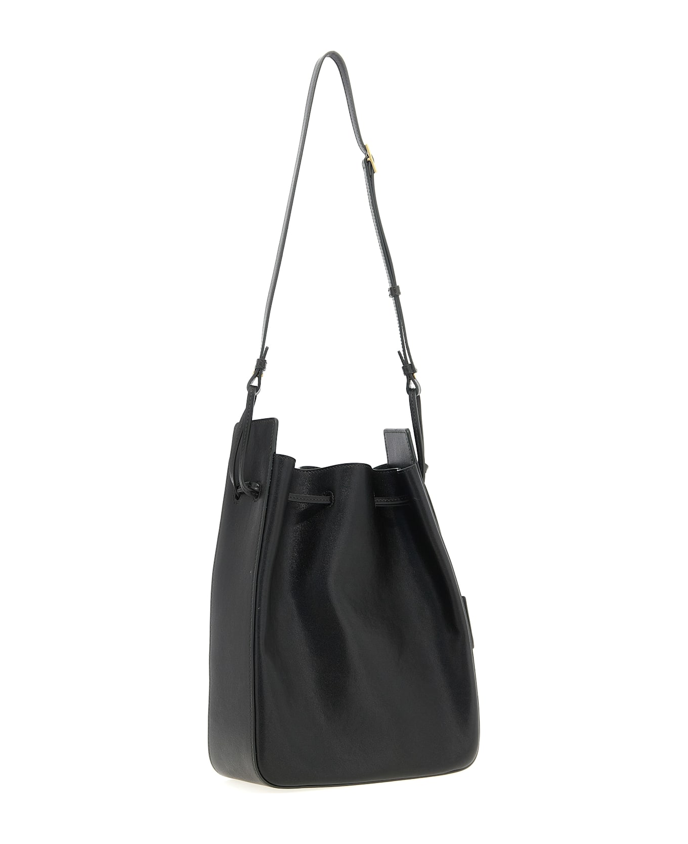 Large Leather Bucket Bag - Thumbnail 3