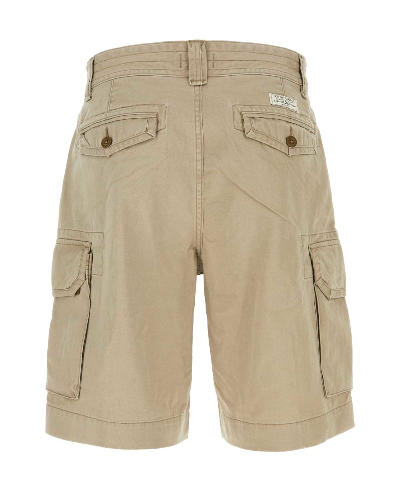 Polo Ralph Lauren Beige Cotton Bermuda Shorts - 002