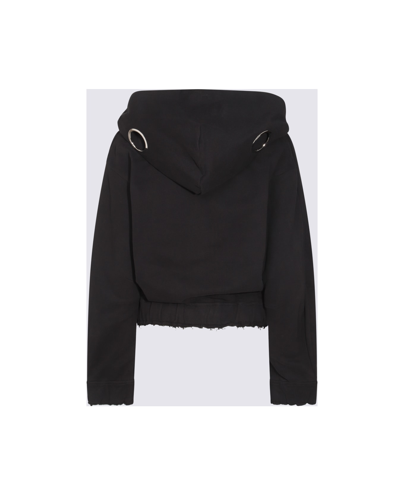 Moncler Black Cotton Sweatshirt - Black