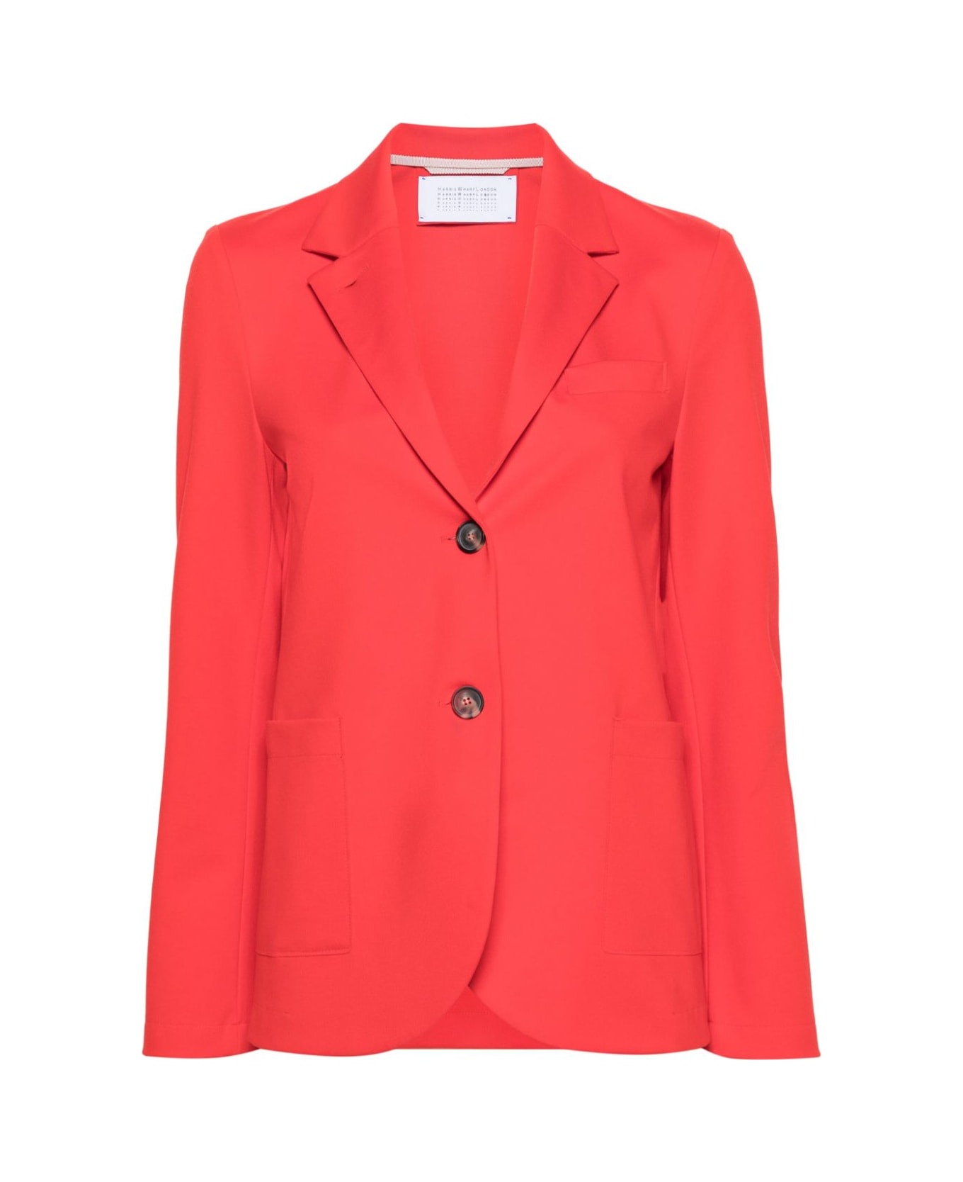 Harris Wharf London Single-breasted Blazer Jacket - Red