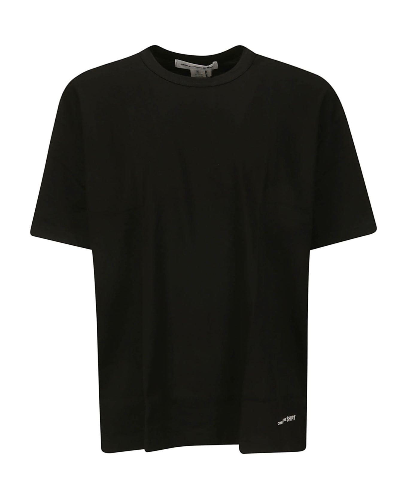 Comme des Garçons Shirt Cotton Jersey Plain With Printed Cdg Shirt L - BLACK シャツ