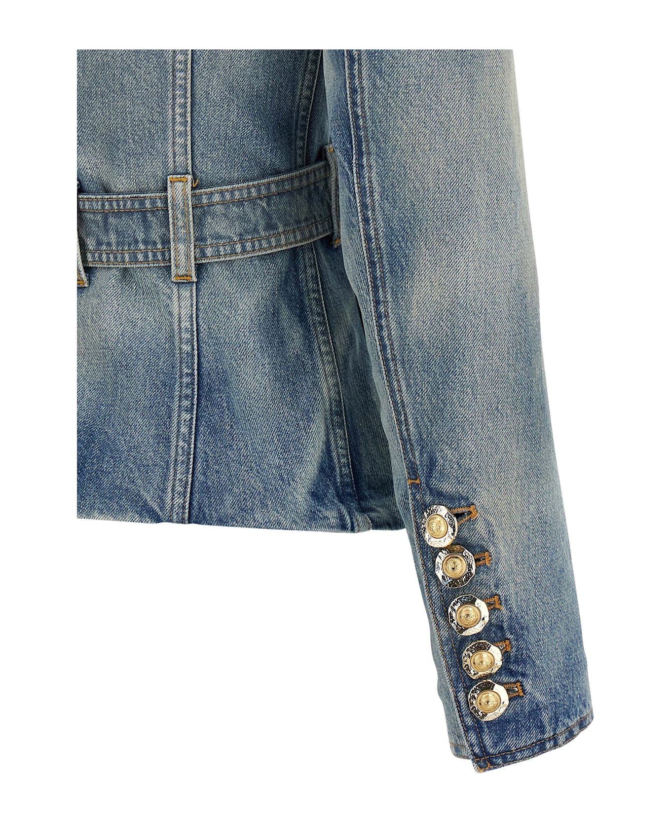 Balmain Denim Blazer - Light Blue