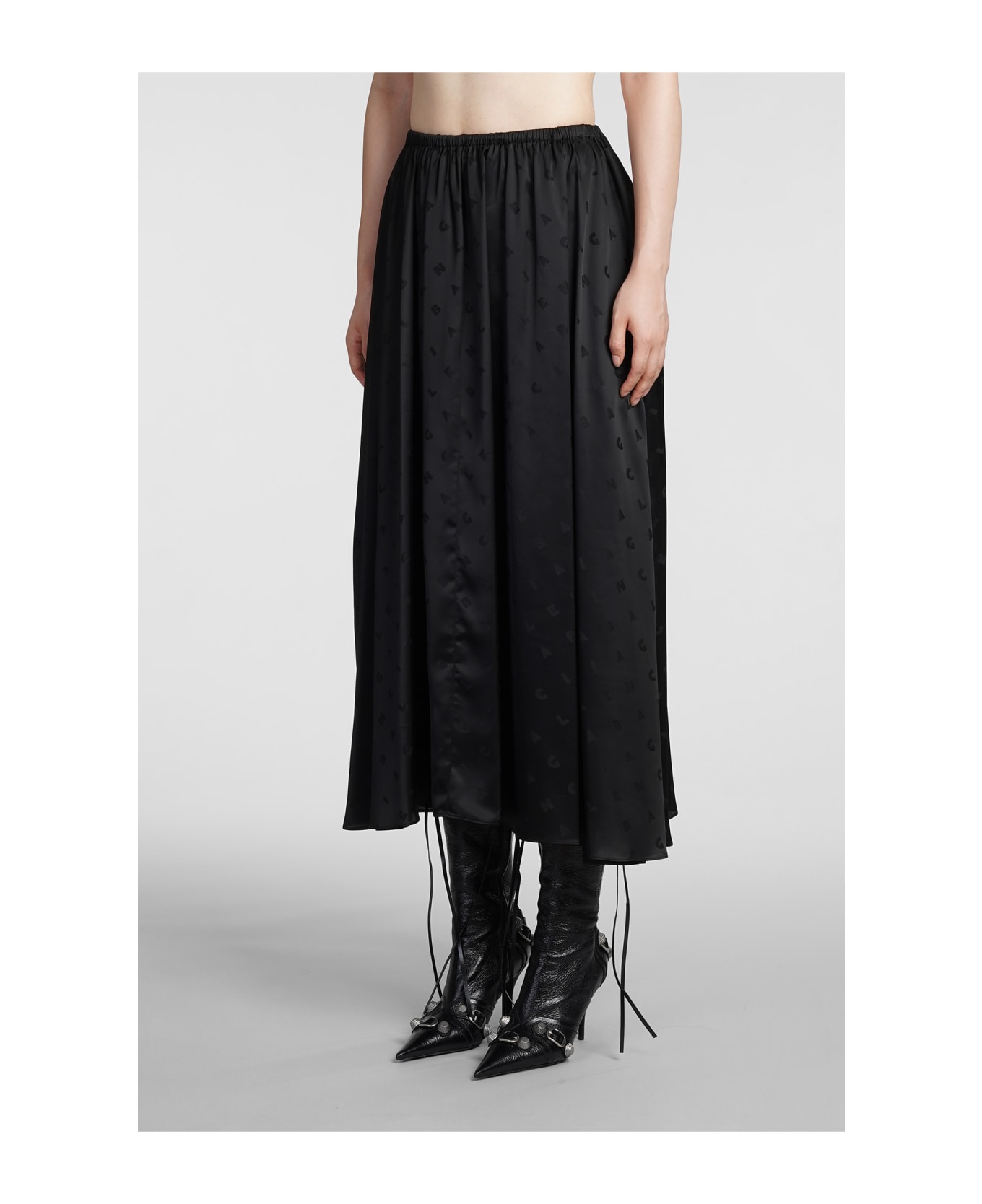 Balenciaga Skirt In Black Viscose - black スカート
