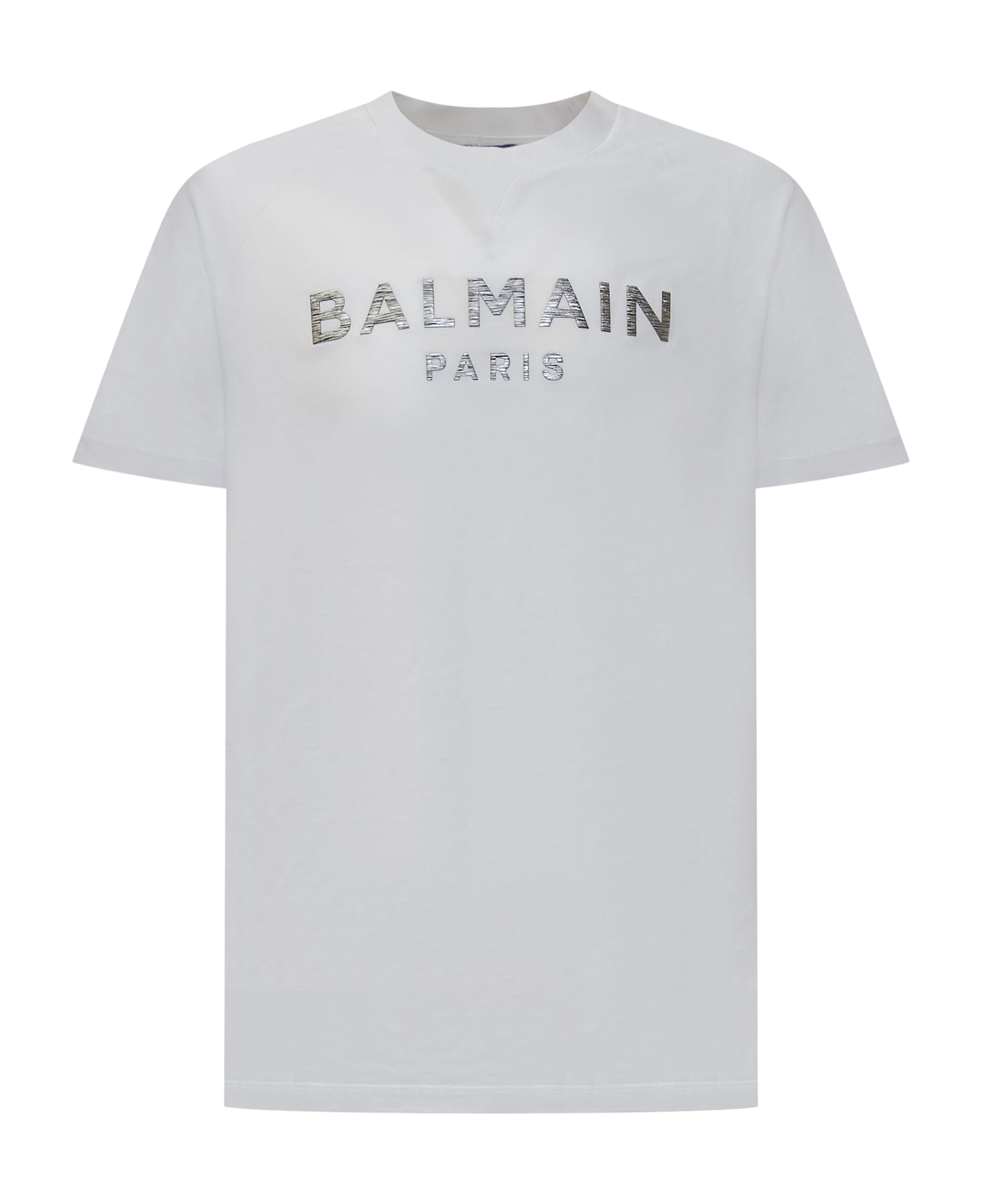 Balmain T-shirt - WHITE/SILVER