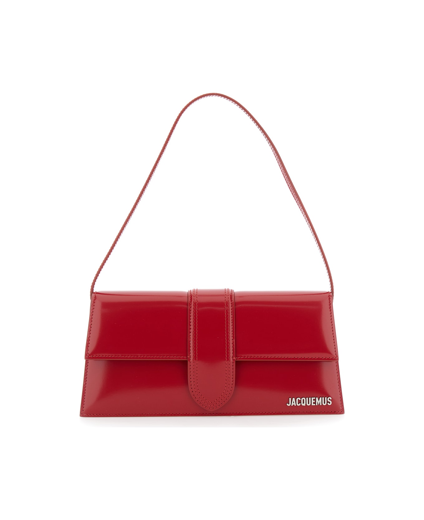 Jacquemus 
le Bambino Long
 Red Shoulder Bag With Removable Shoulder Strap In Leather Woman - RED