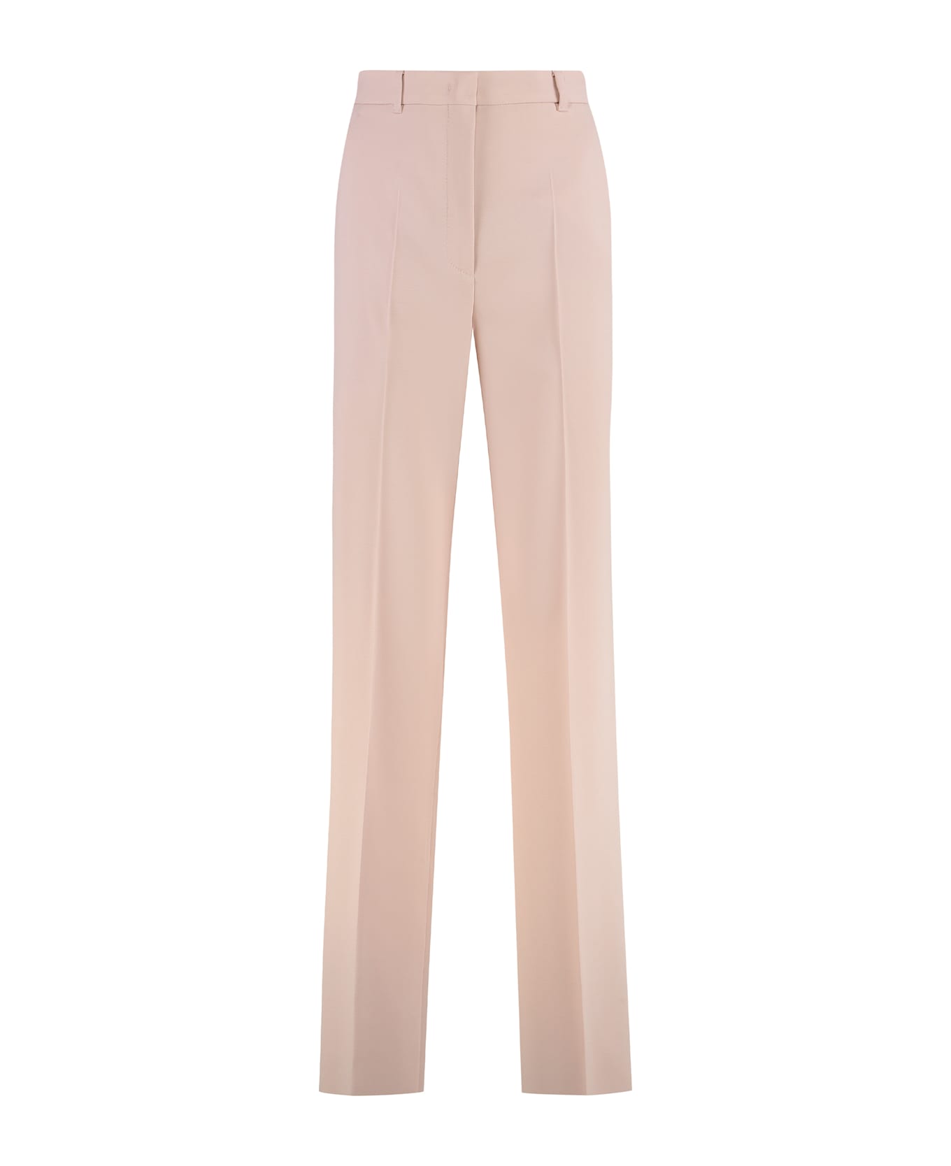Max Mara Studio Quasar Virgin Wool Trousers - Pink