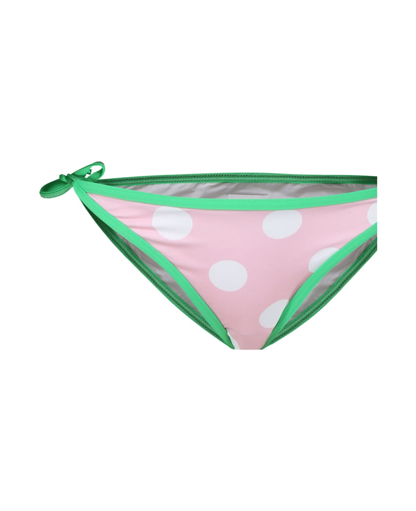 MC2 Saint Barth Pink Bikini For Girl With Frutits And Polka Dots - Pink 水着