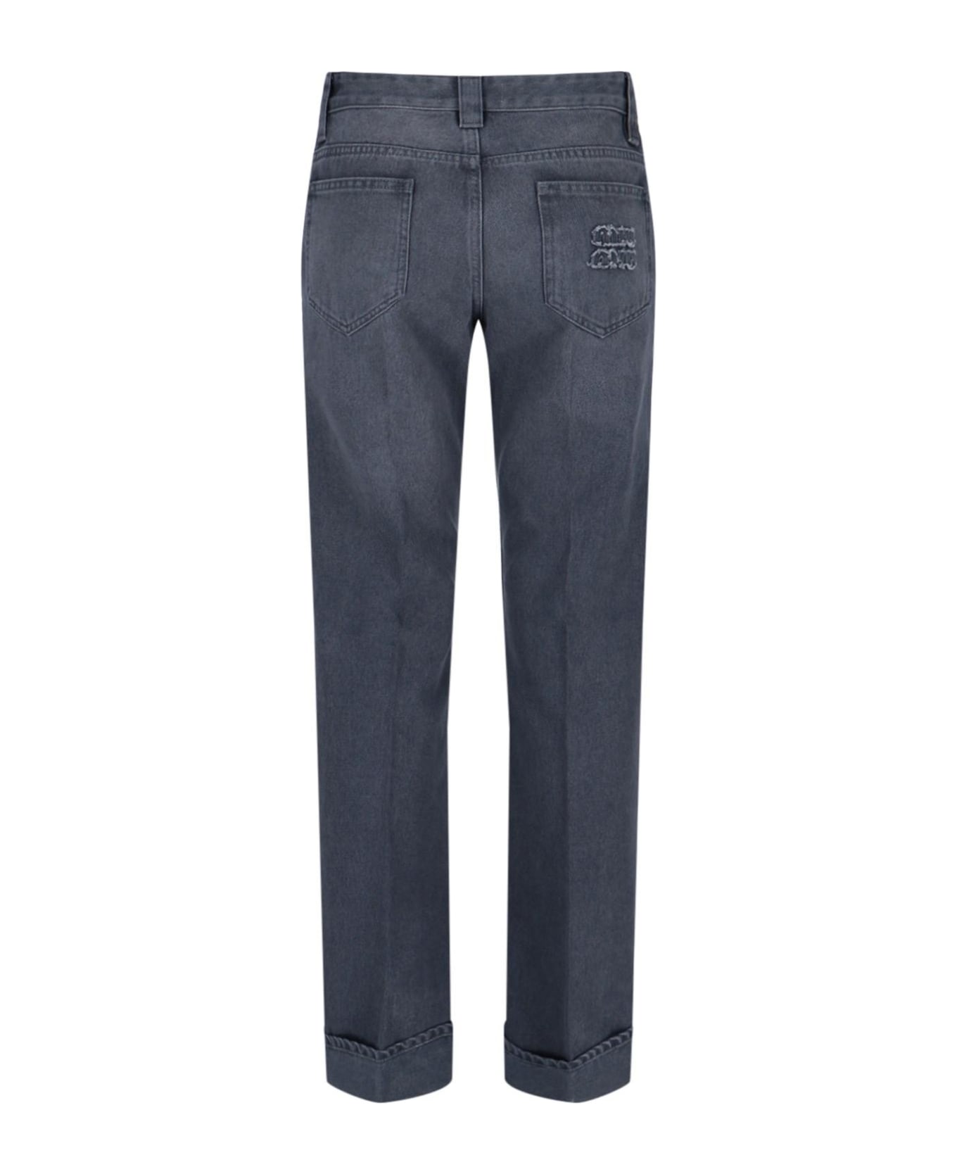 Miu Miu Straight Jeans - GRIGIO