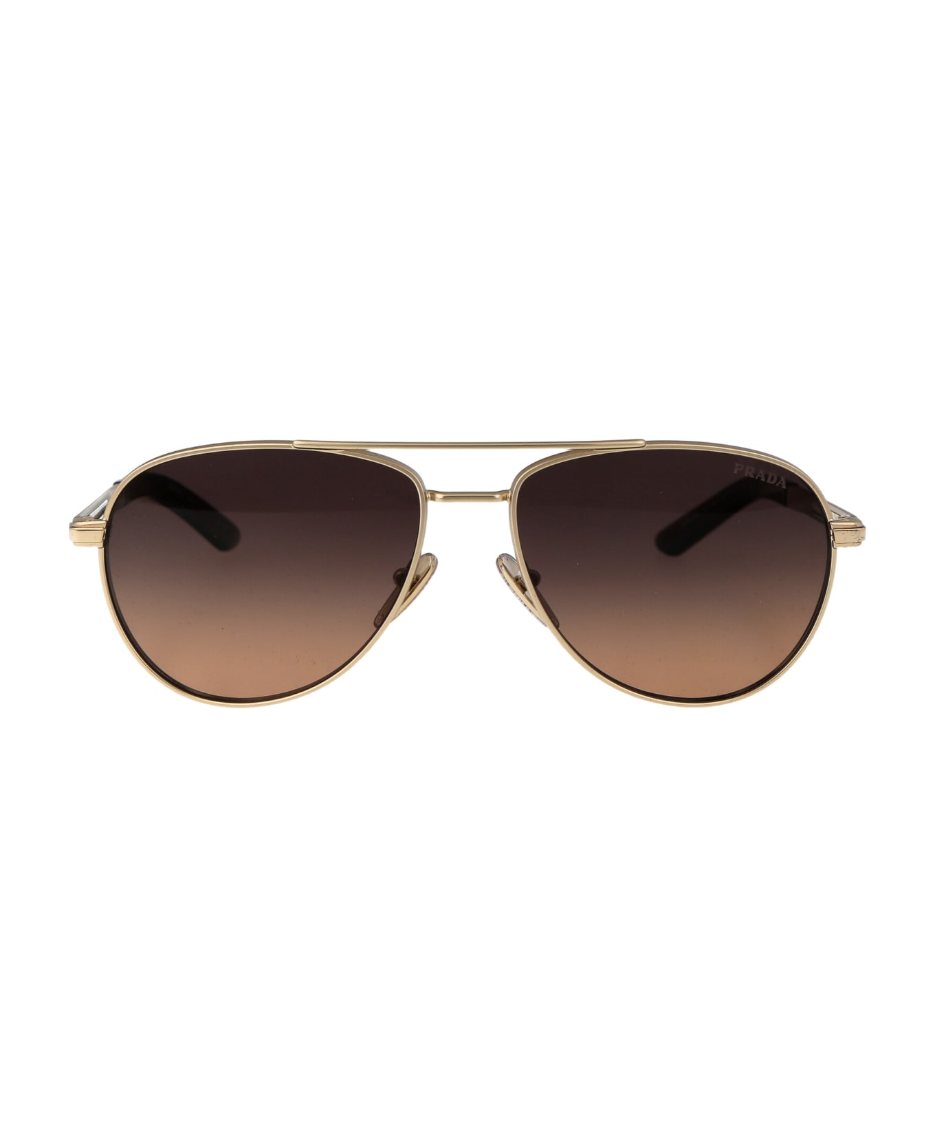 Prada Eyewear 0pr A54s Sunglasses - VAF50C Matte Pale Gold サングラス