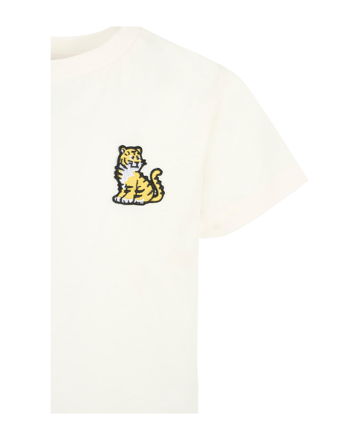 Kenzo Kids Ivory T-shirt For Kids With Kotora - Ivory